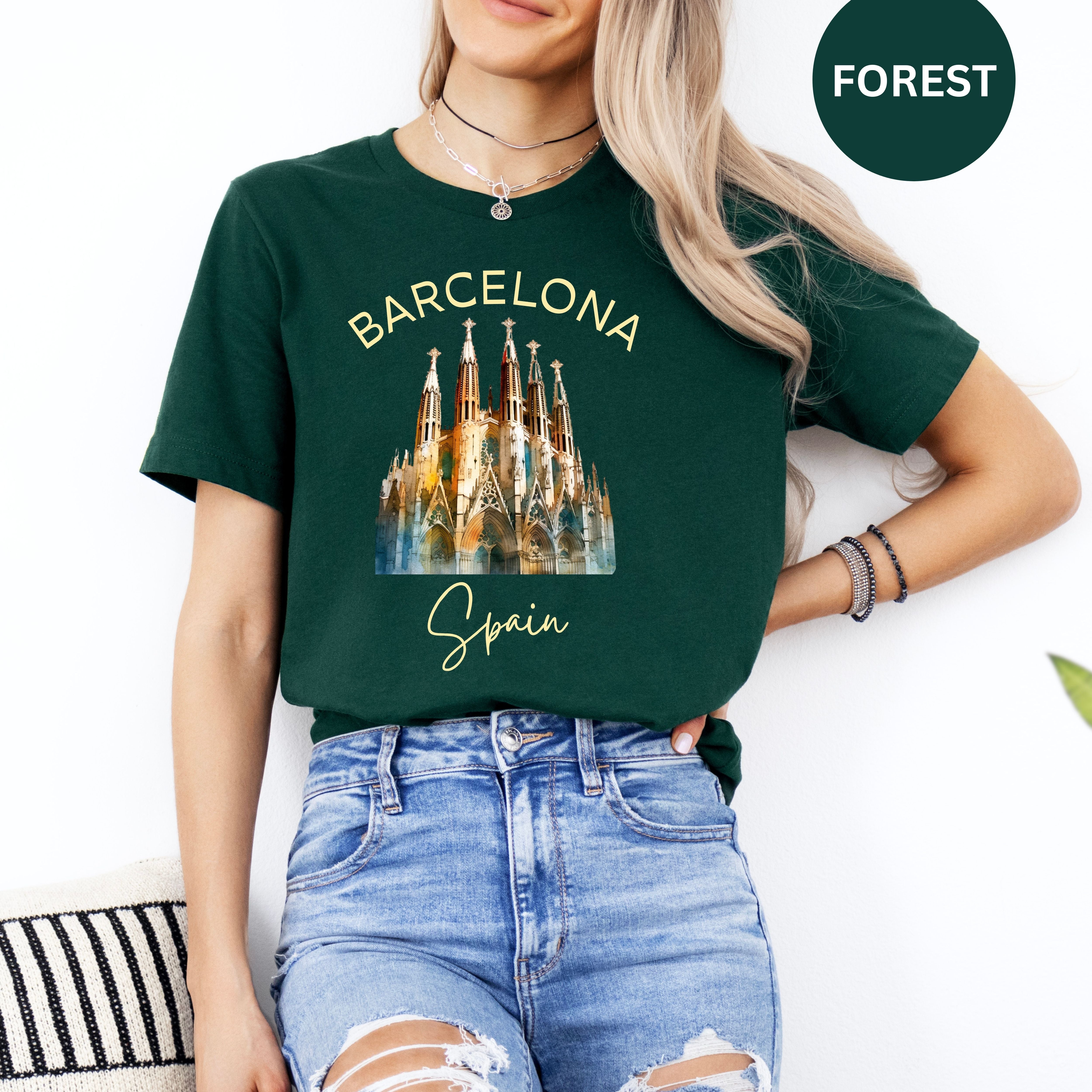 Barcelona Spain Vacation Bella Canvas Tee