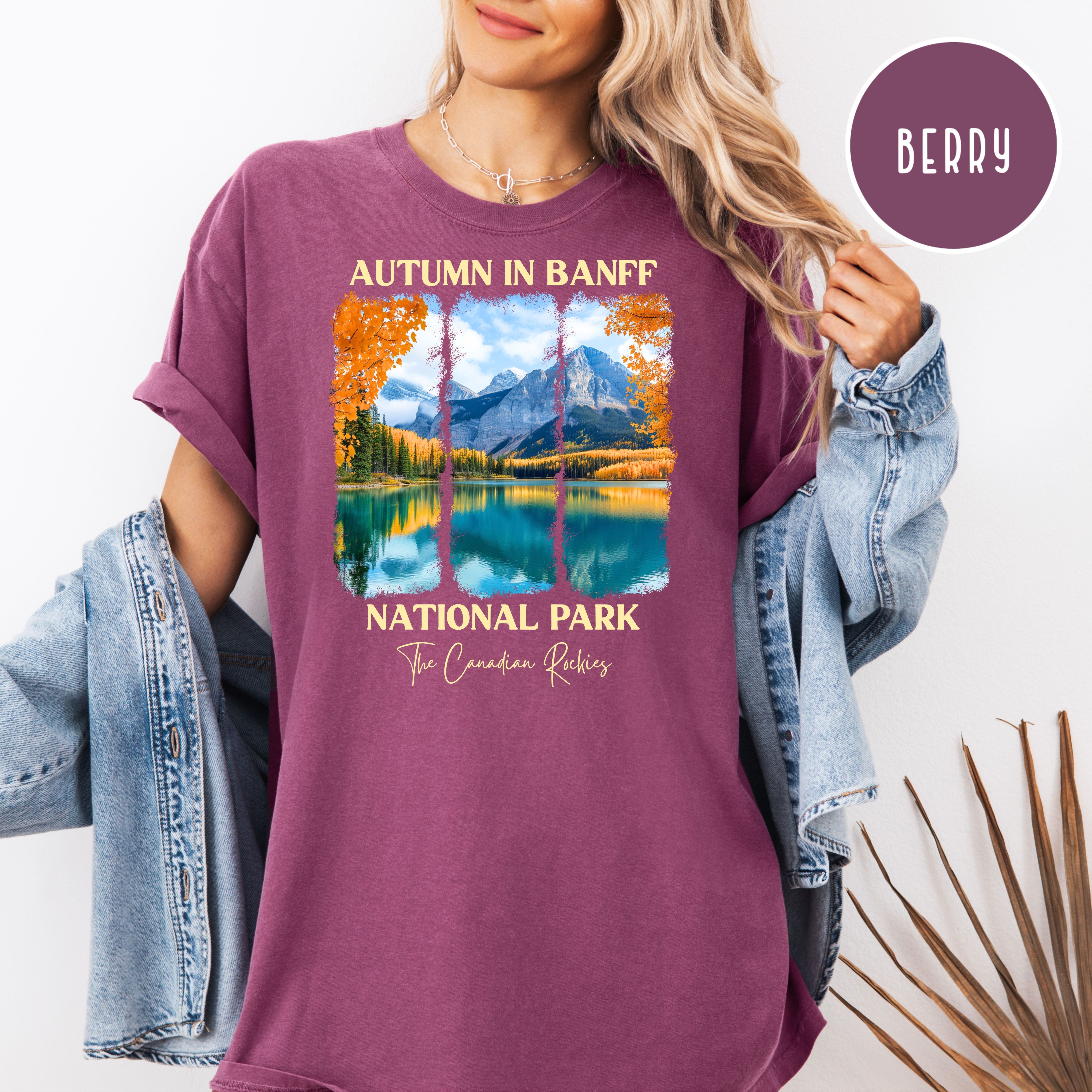 Autumn in Banff National Park Comfort Colors Unisex Tee