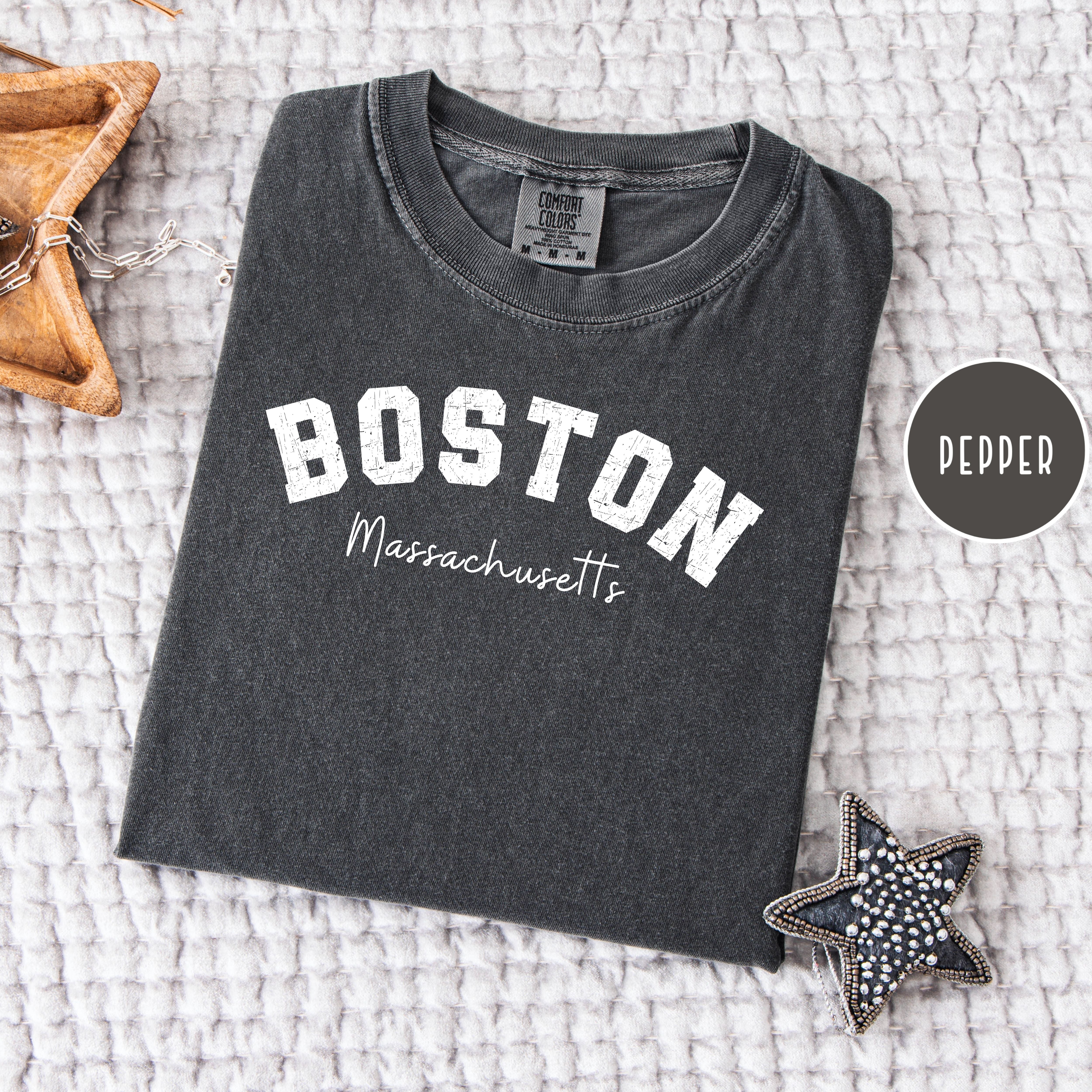 Boston Comfort Colors Brand Shirt, Boston Vacation Gift Shirt