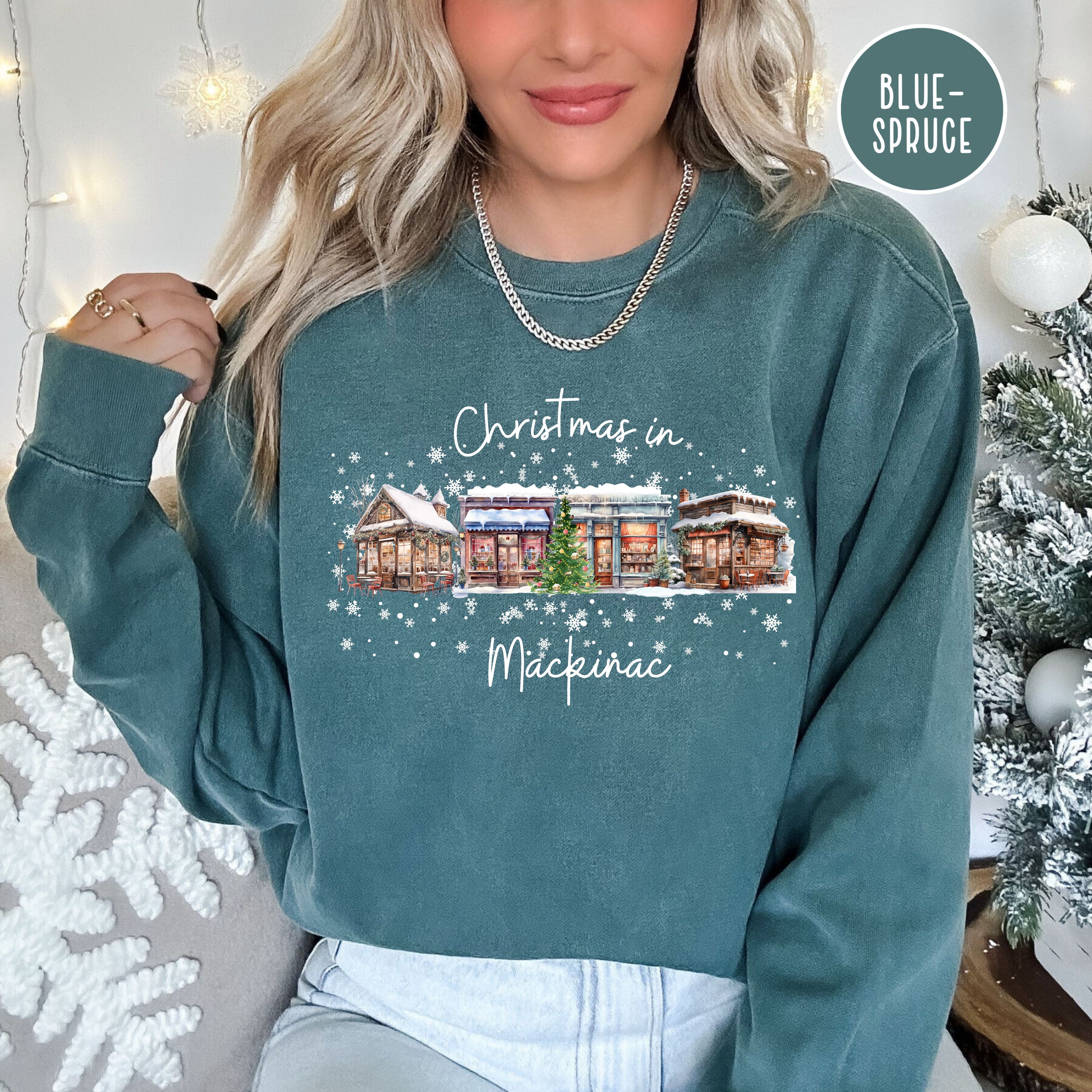 Mackinac Island Christmas Gift Comfort Colors Sweater