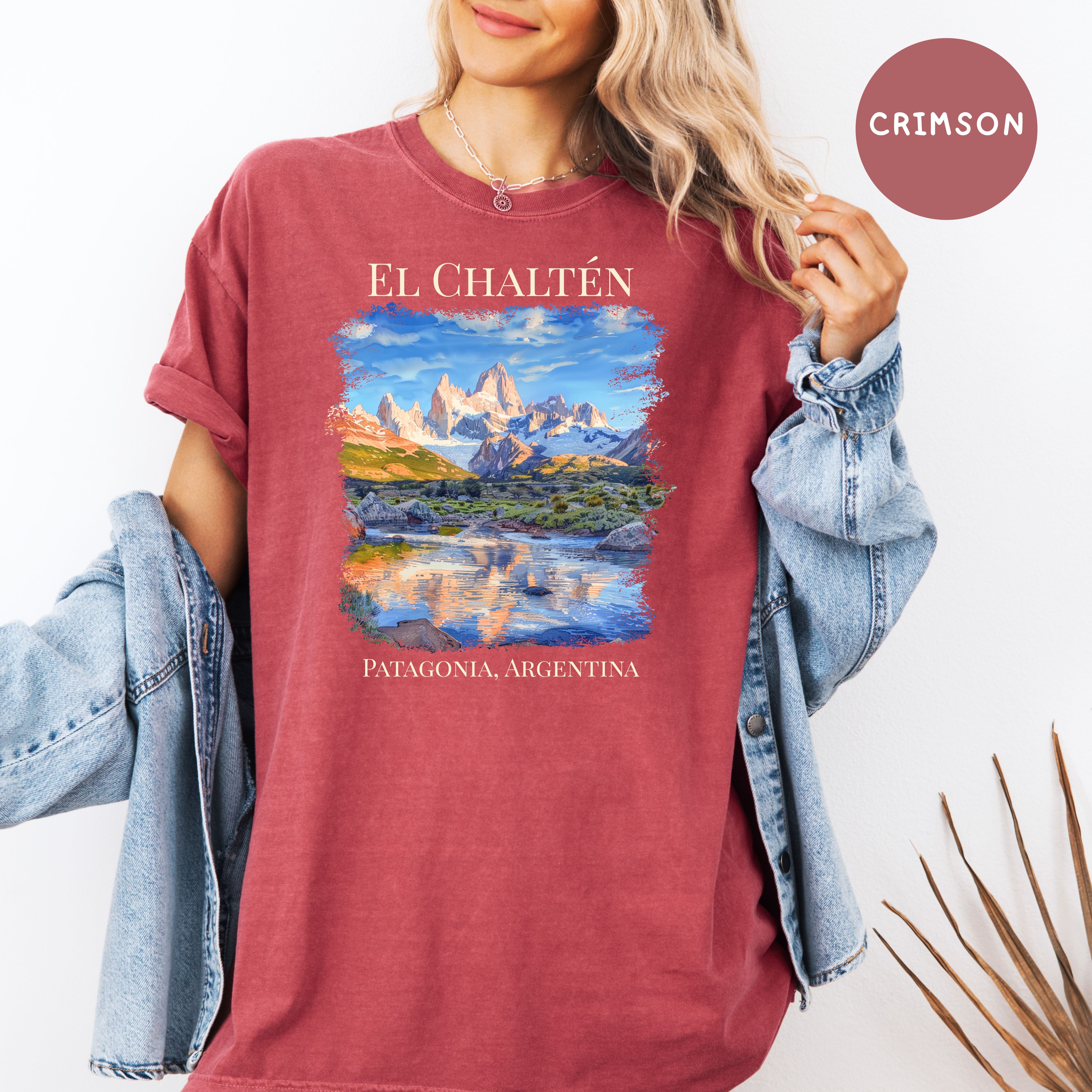 El Chaltén Patagonia Argentina Comfort Colors Santa Cruz Tee