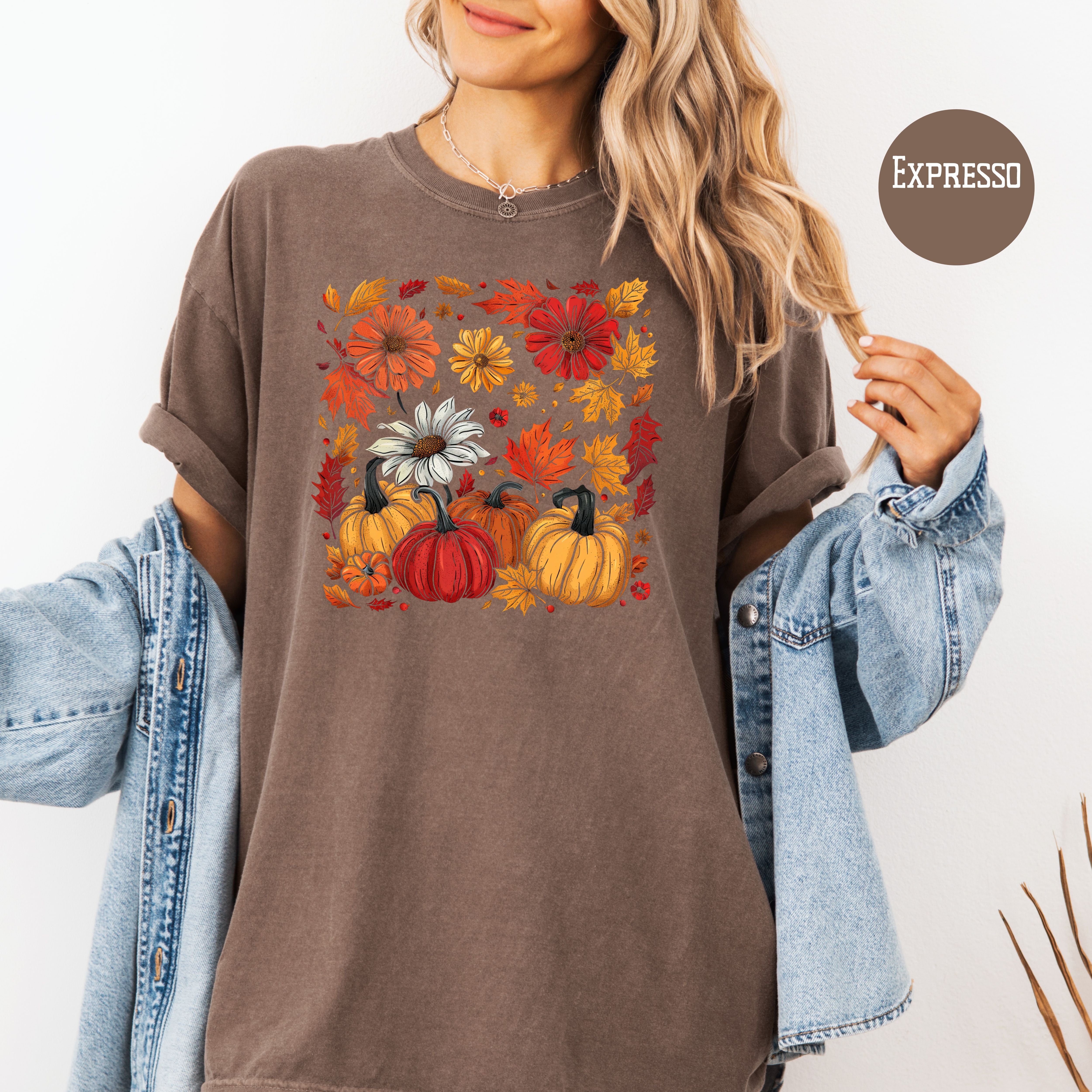 Beautiful Fall Comfort Colors Unisex Autumn Tee Shirt