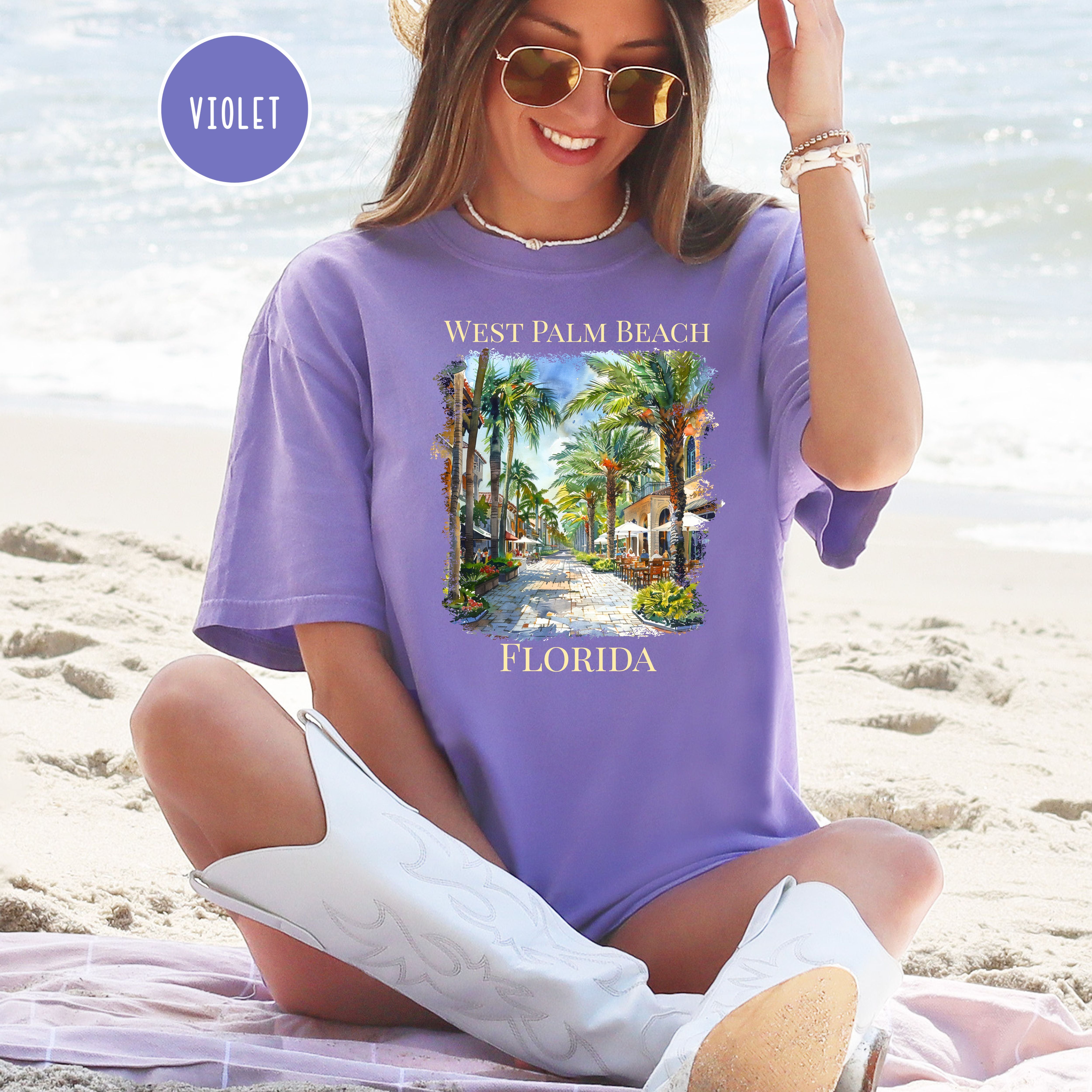 West Palm Beach Florida Comfort Colors Unisex T-Shirt