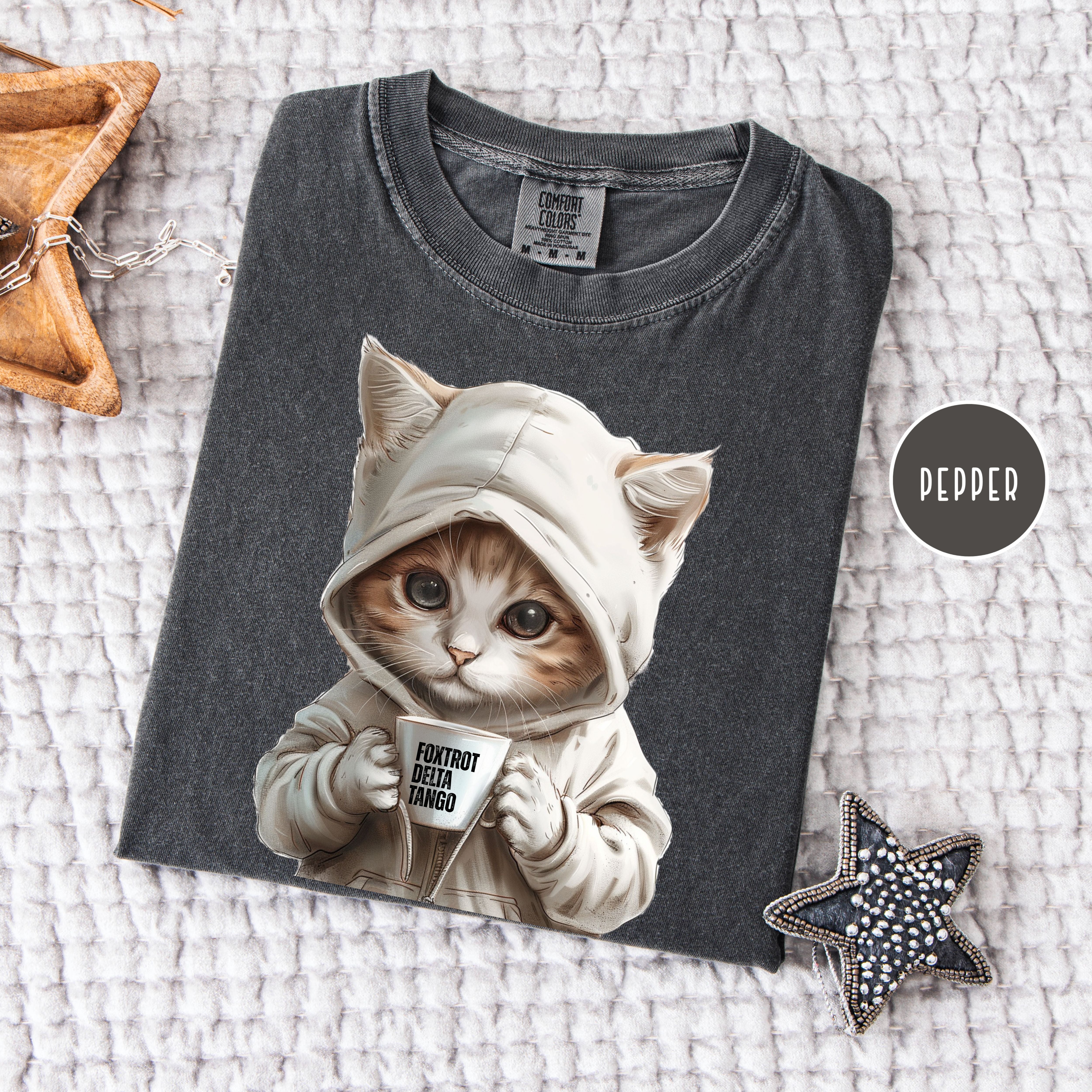 Anti-Trump Cat Lover Comfort Colors Foxtrot Delta Tango Political Protest Tee