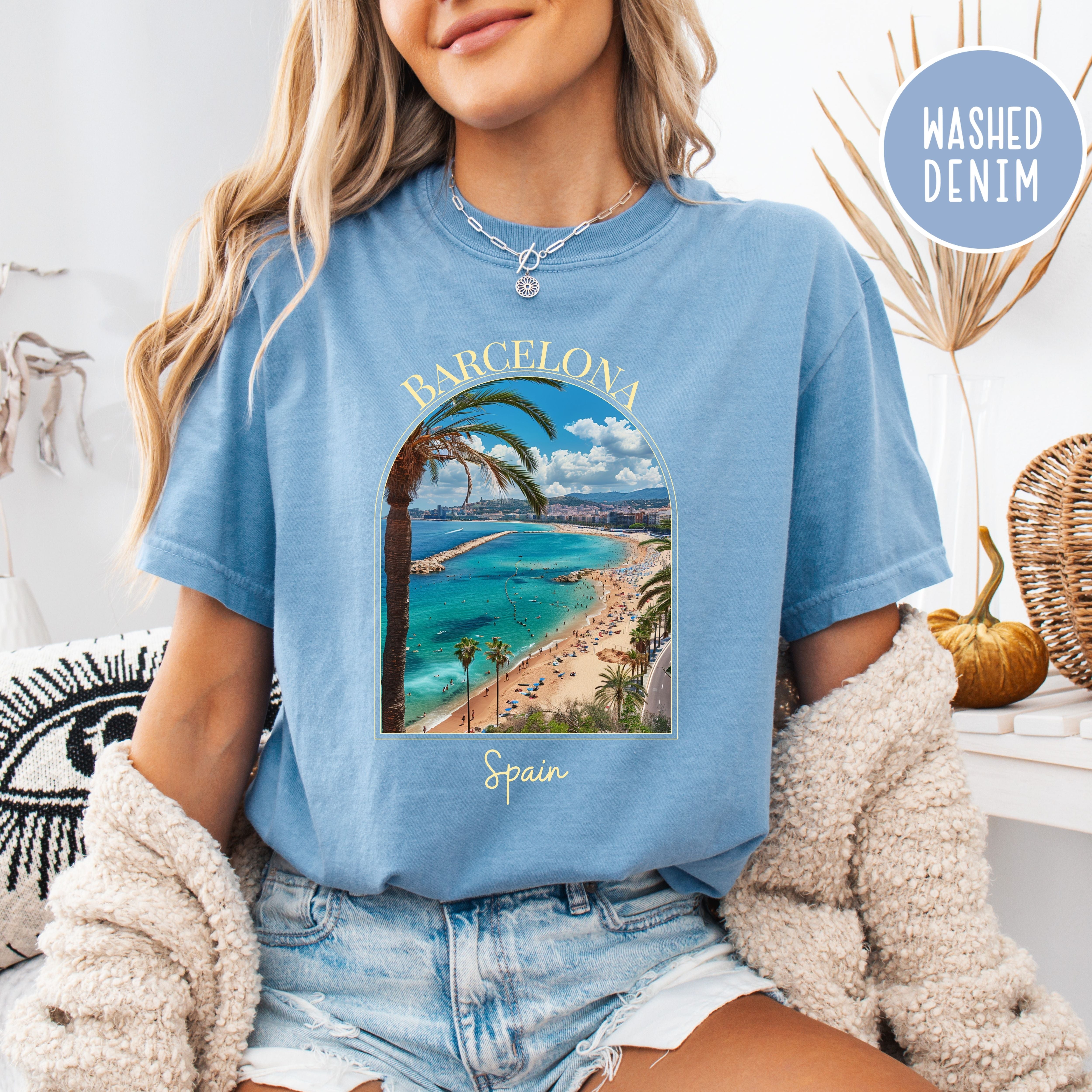 Barcelona Spain Vacation Gift Comfort Colors® Tee