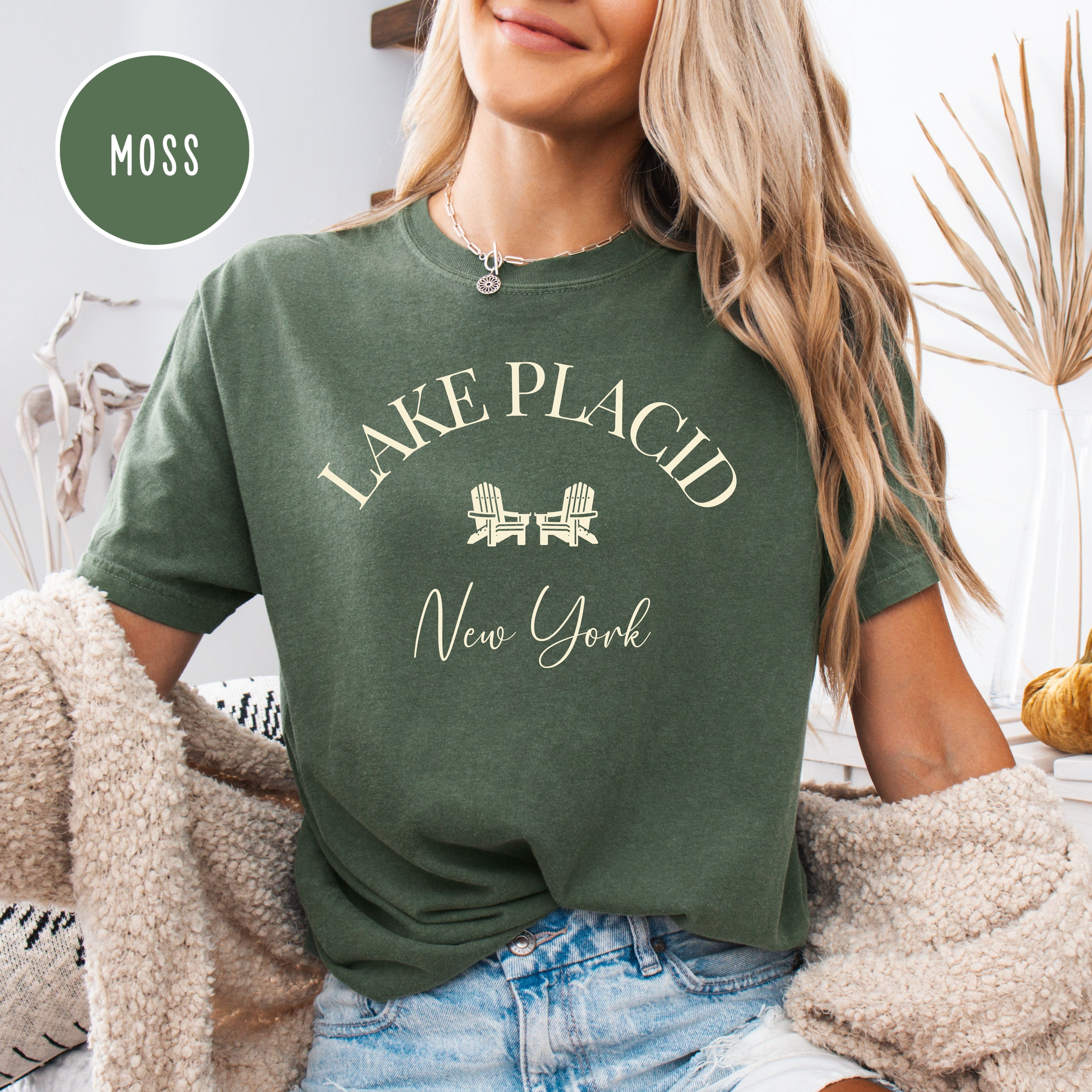 Lake Placid New York Comfort Colors Tee Shirt