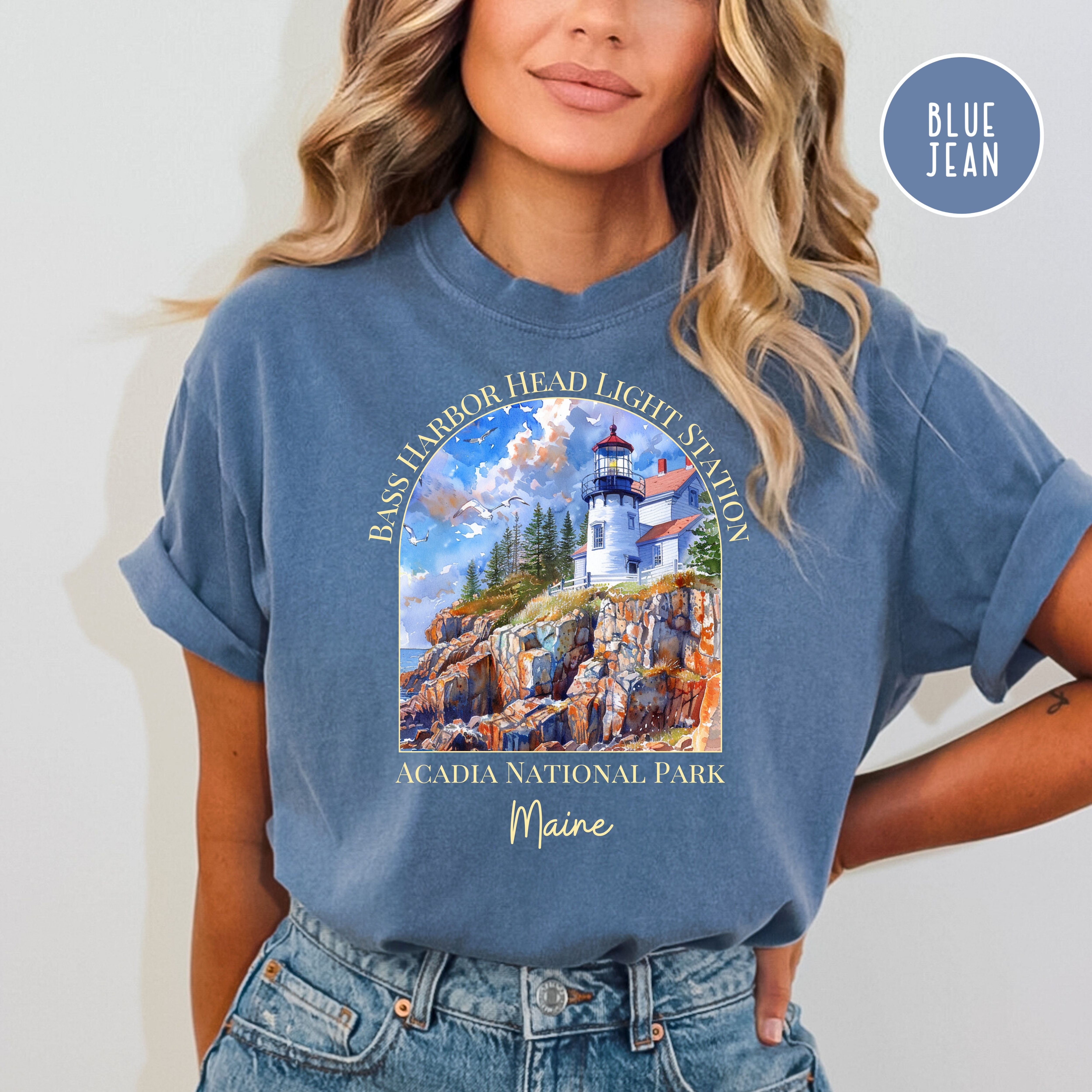 Bass Harbor Maine Lighthouse Tee