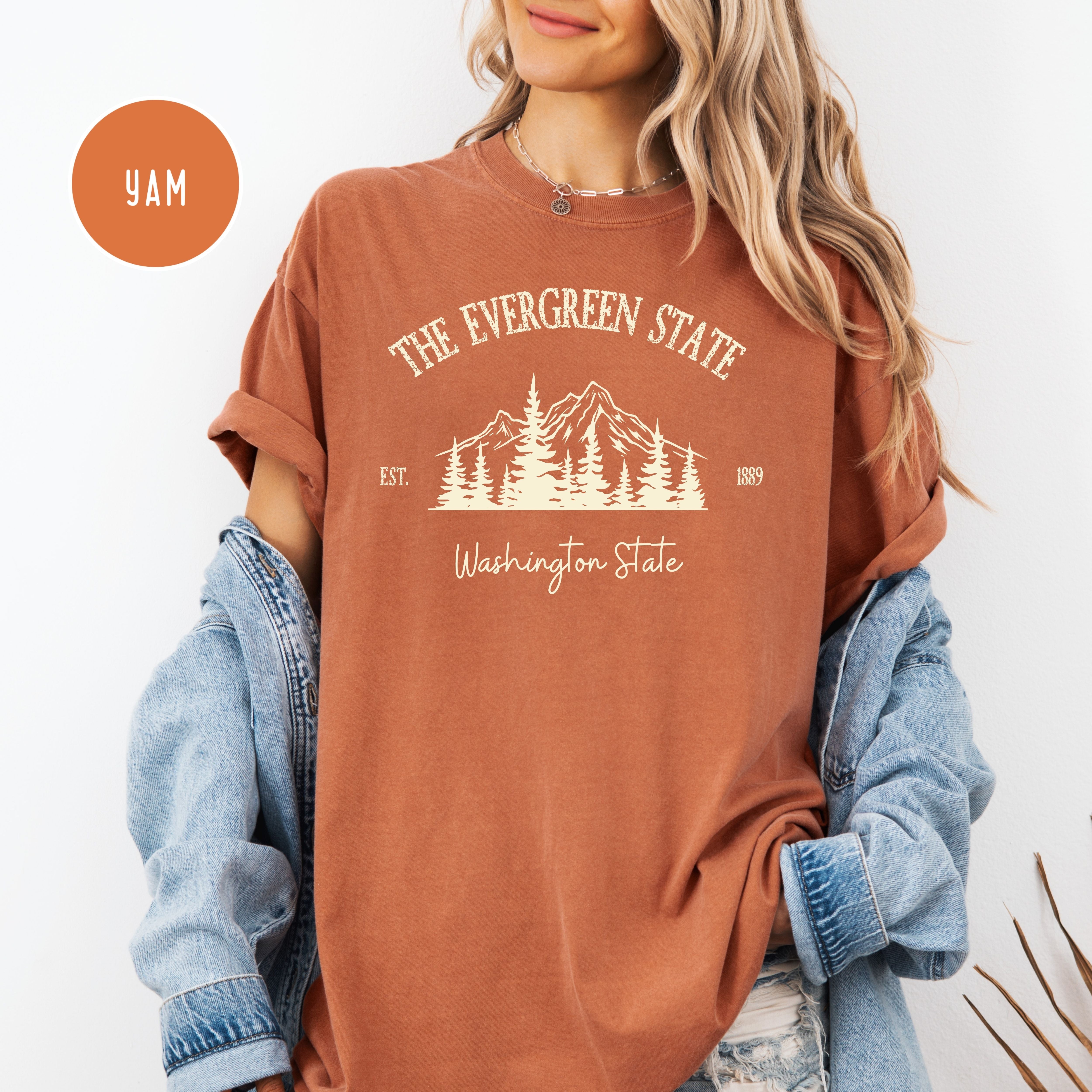 The Evergreen State Washington State Comfort Colors Unisex Tee