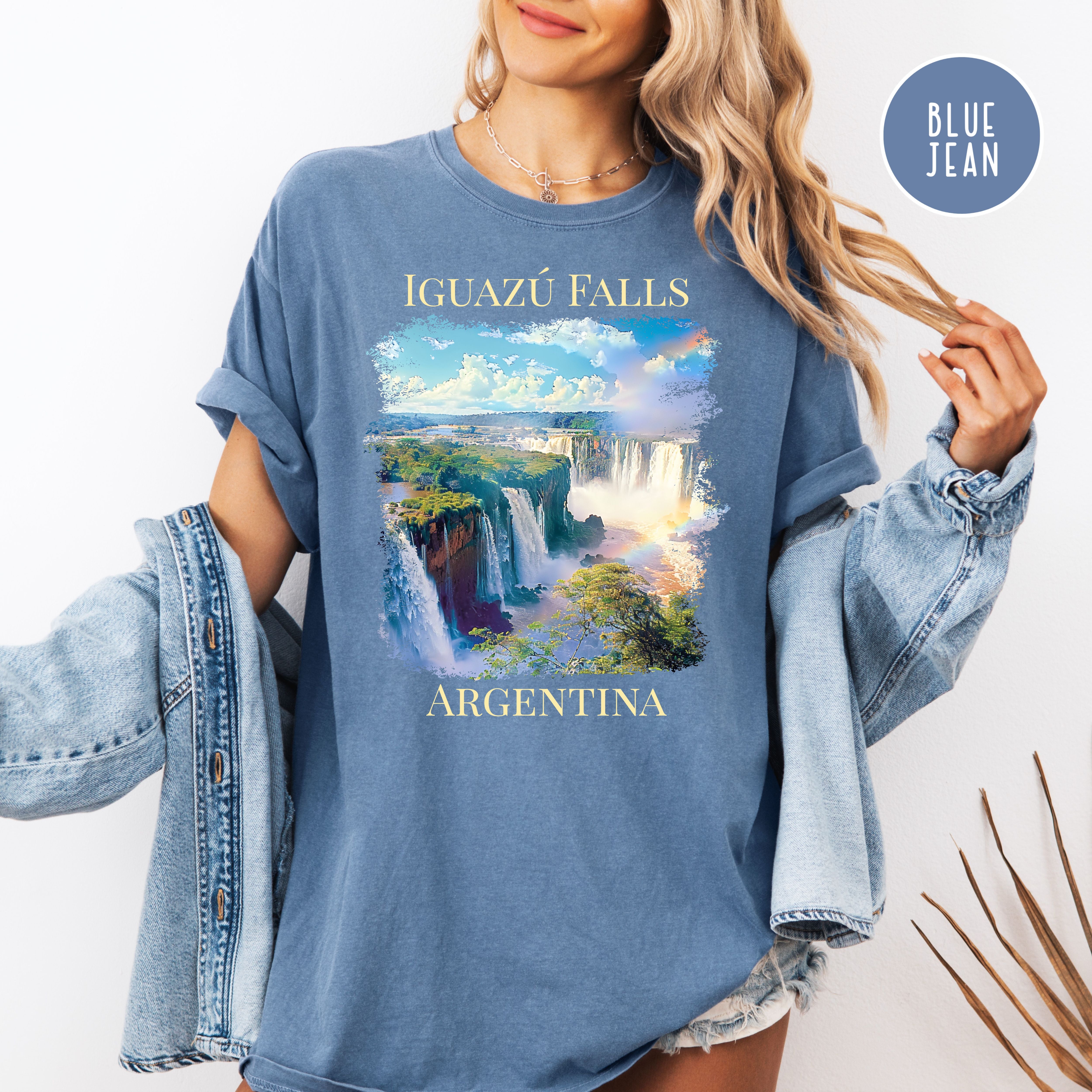 Iguazú Falls Argentina Comfort Colors Unisex Vacation Gift Shirt