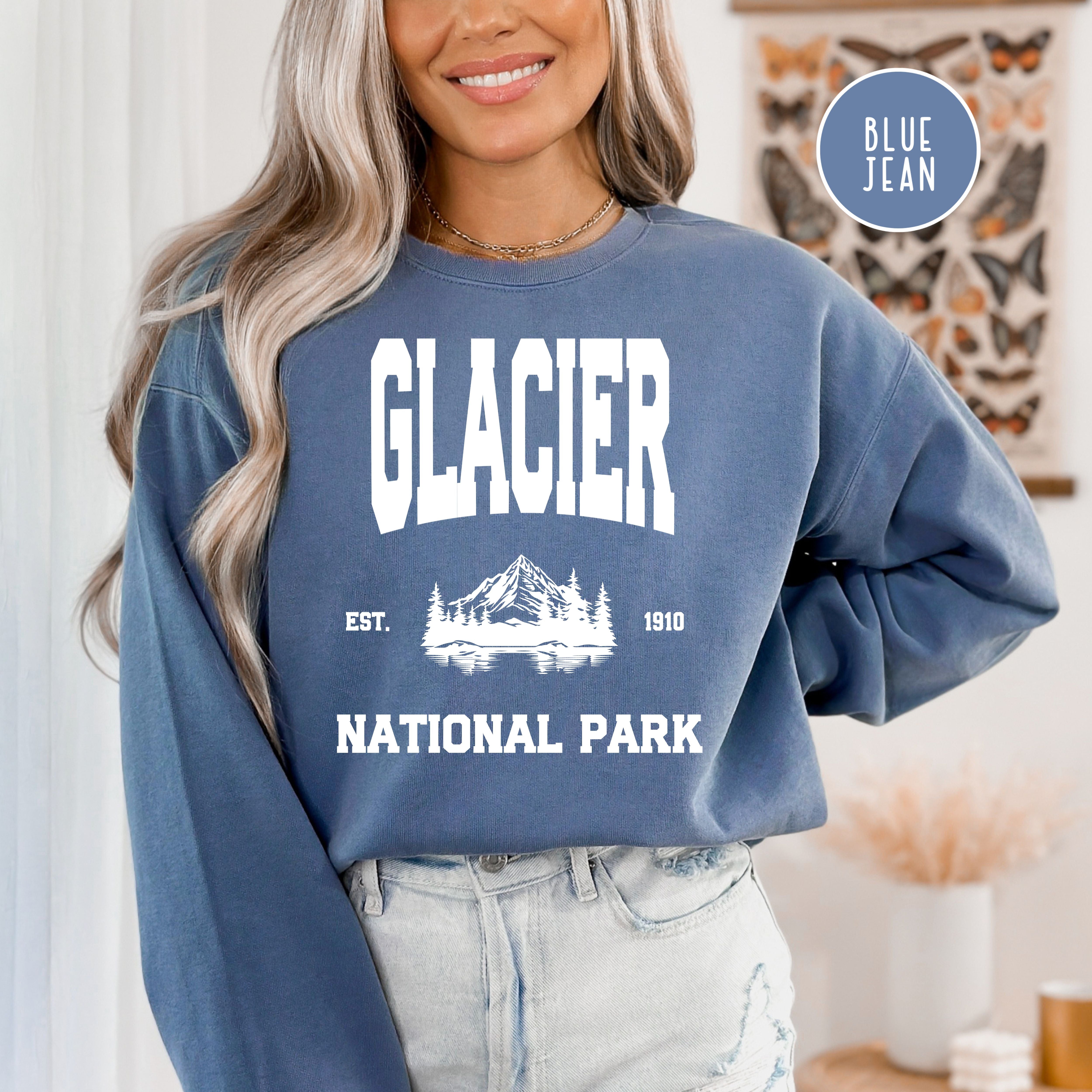 Glacier National Park Montana Comfort Colors® Sweatshirt