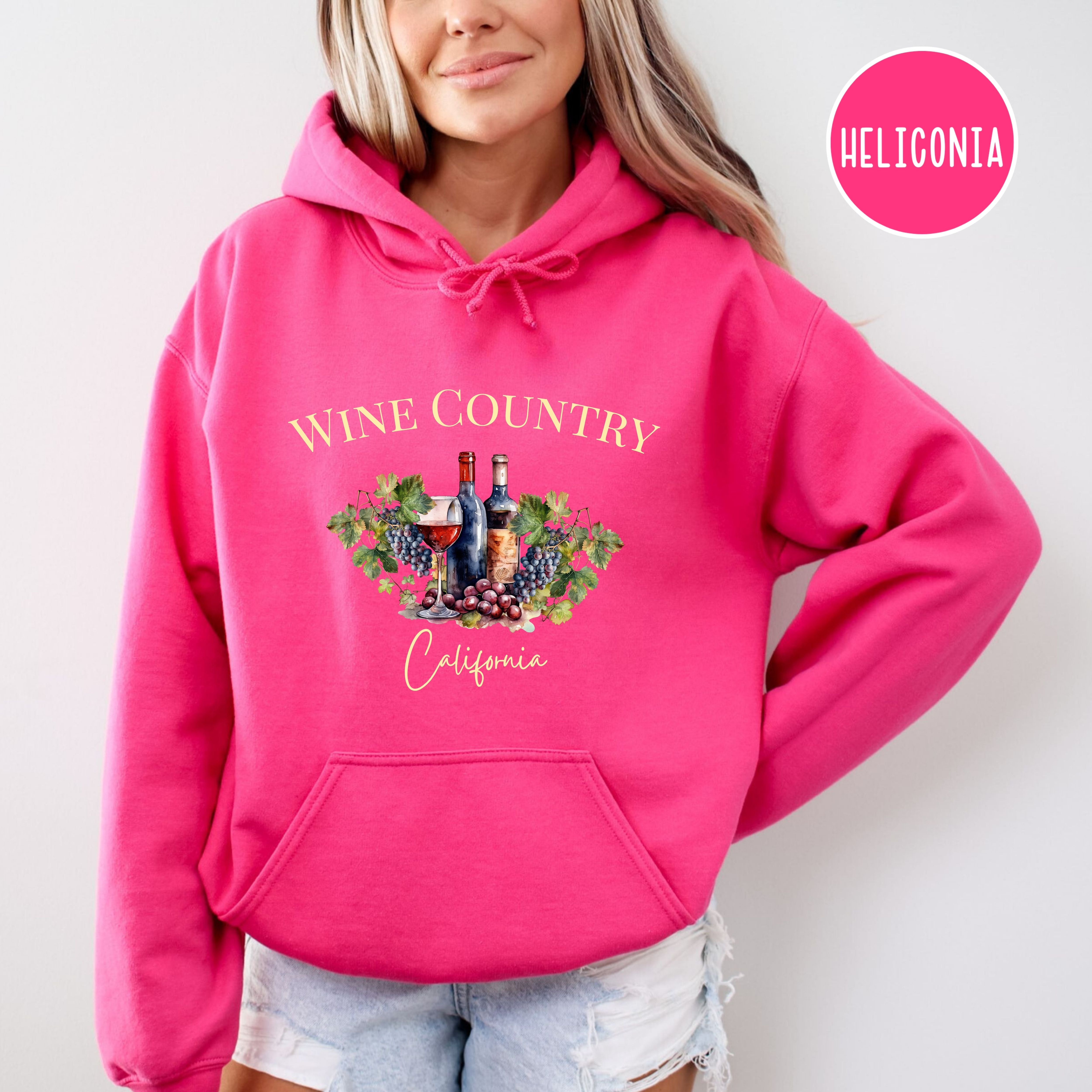 Wine Country California Pullover Hoodie