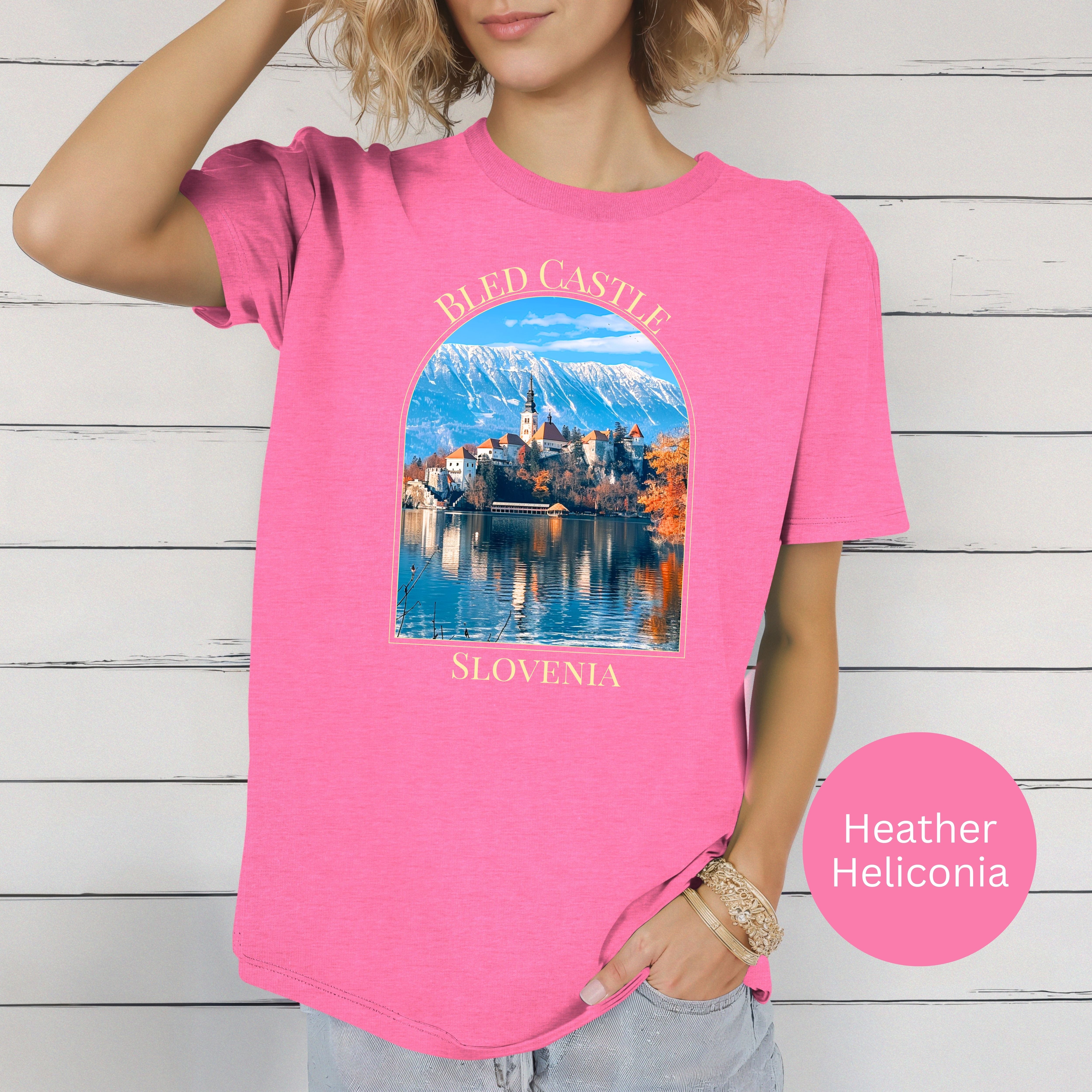 Bled Castle Slovenia Soft-Style Tee