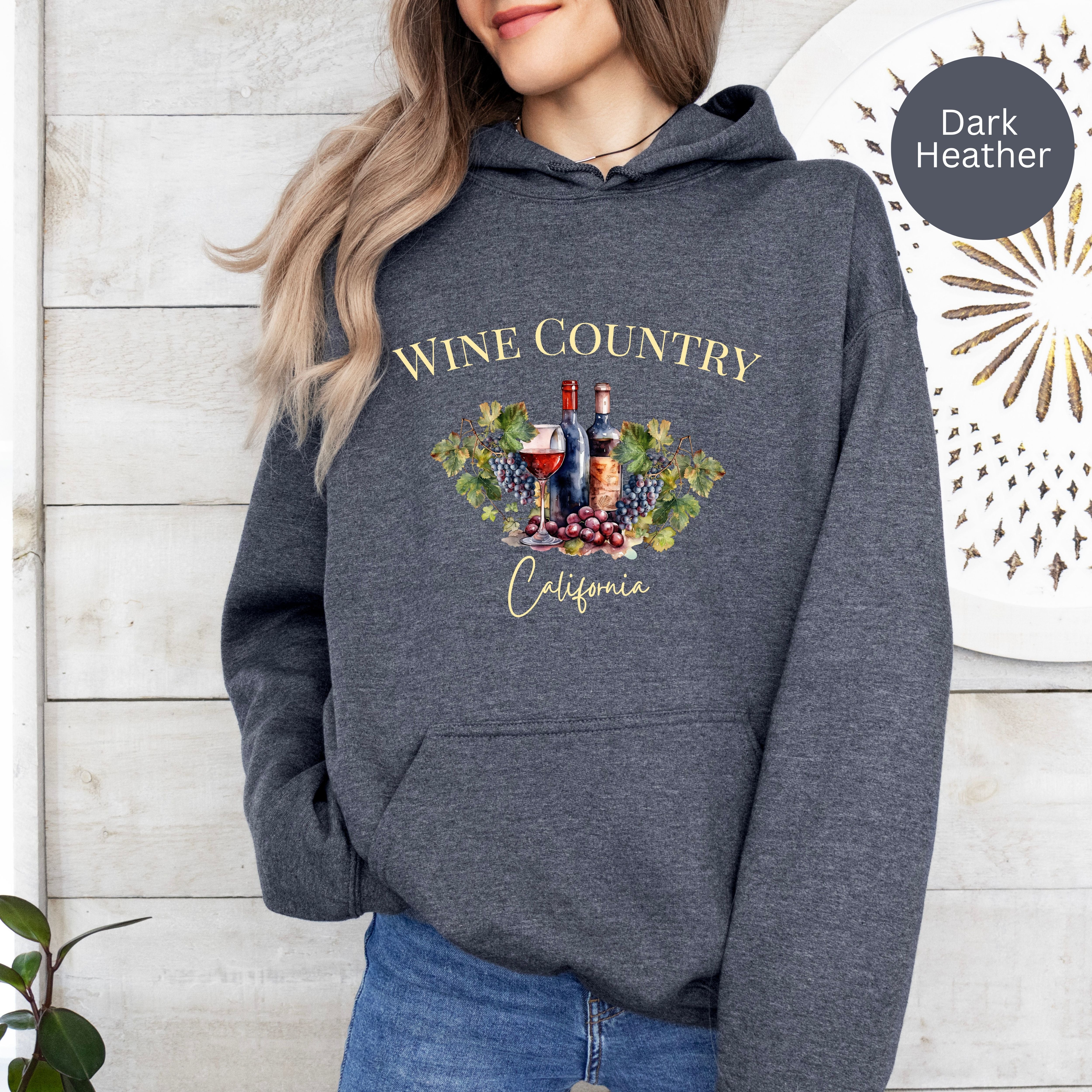 Wine Country California Pullover Hoodie
