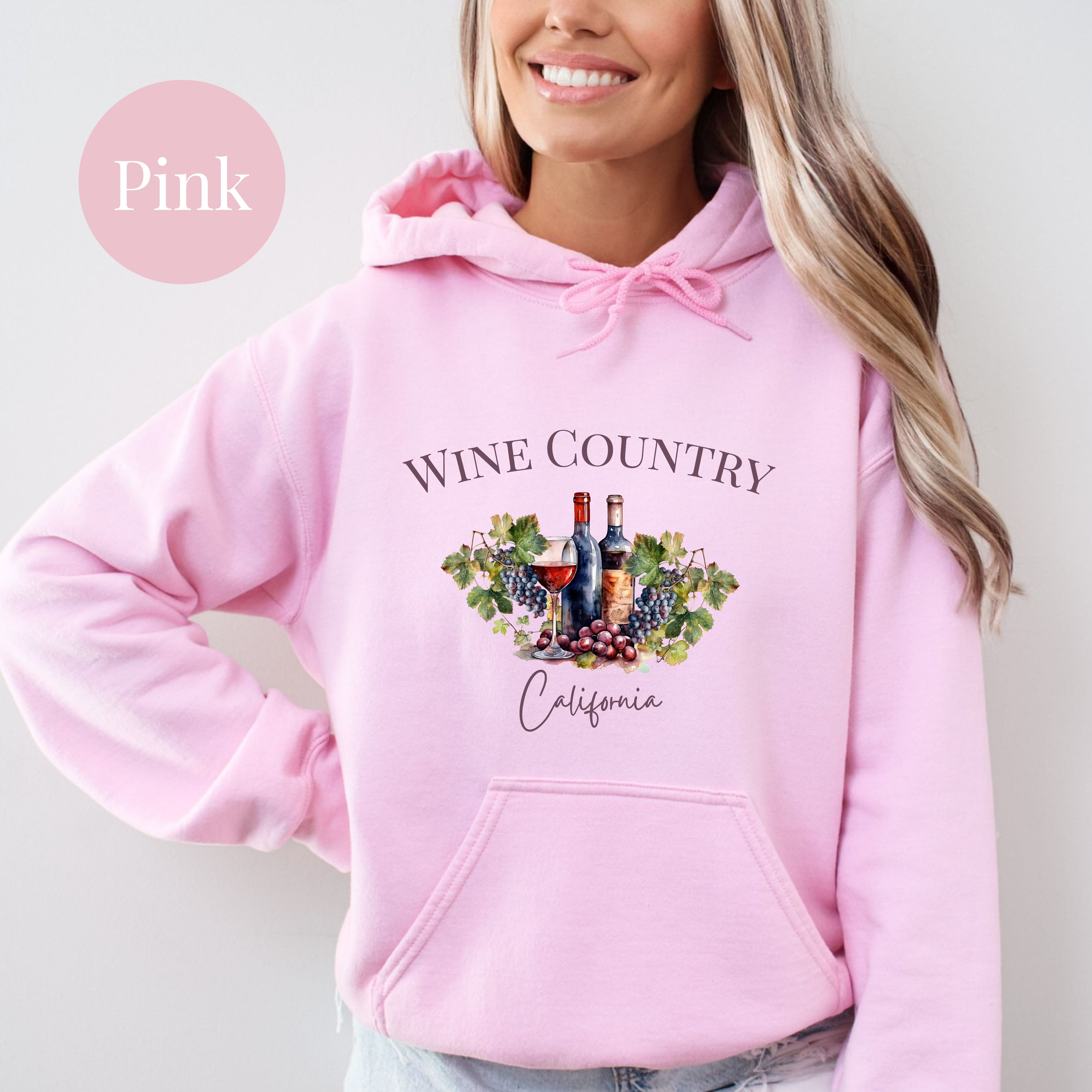 Wine Country California Pullover Hoodie