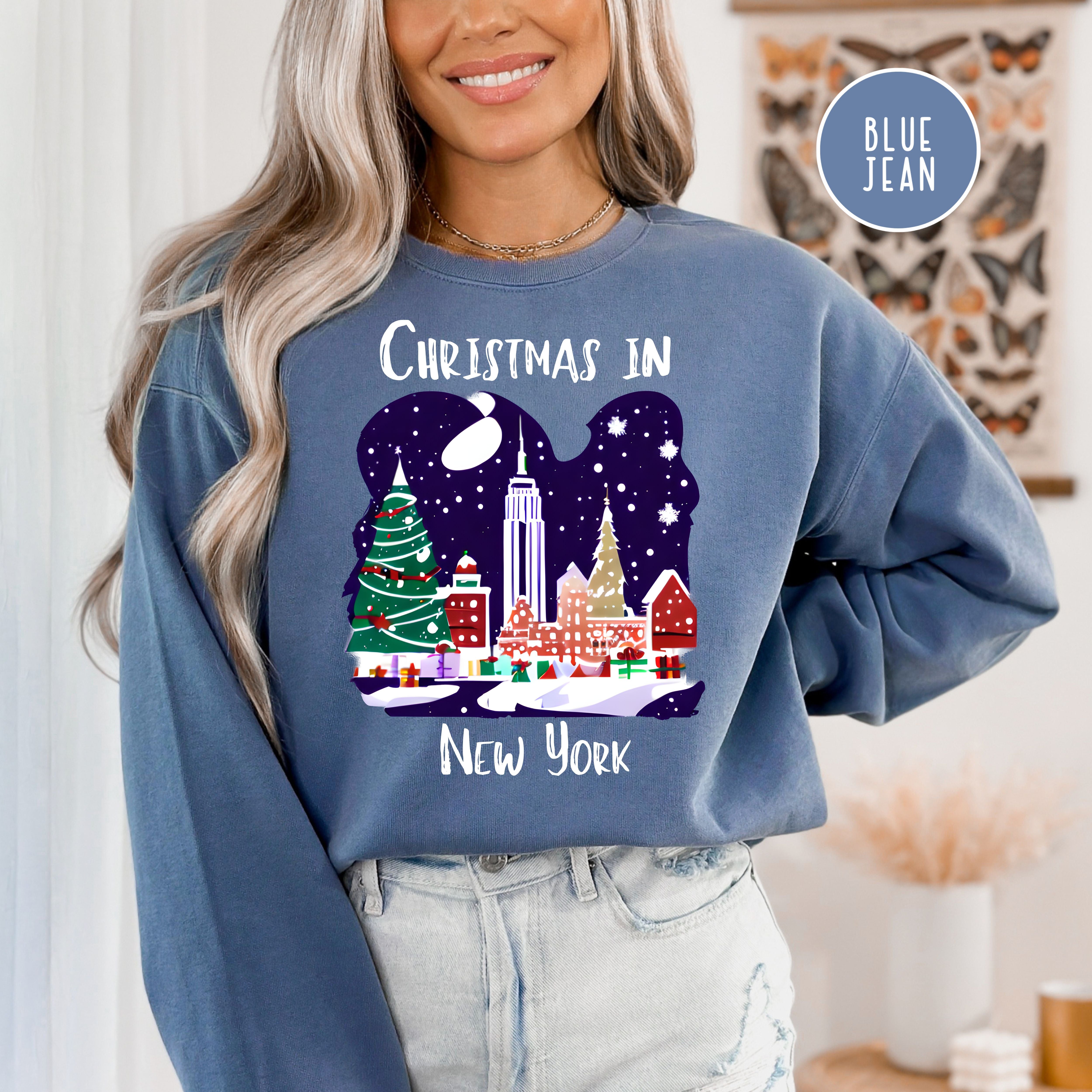 Christmas in New York City Comfort Colors® Sweatshirt