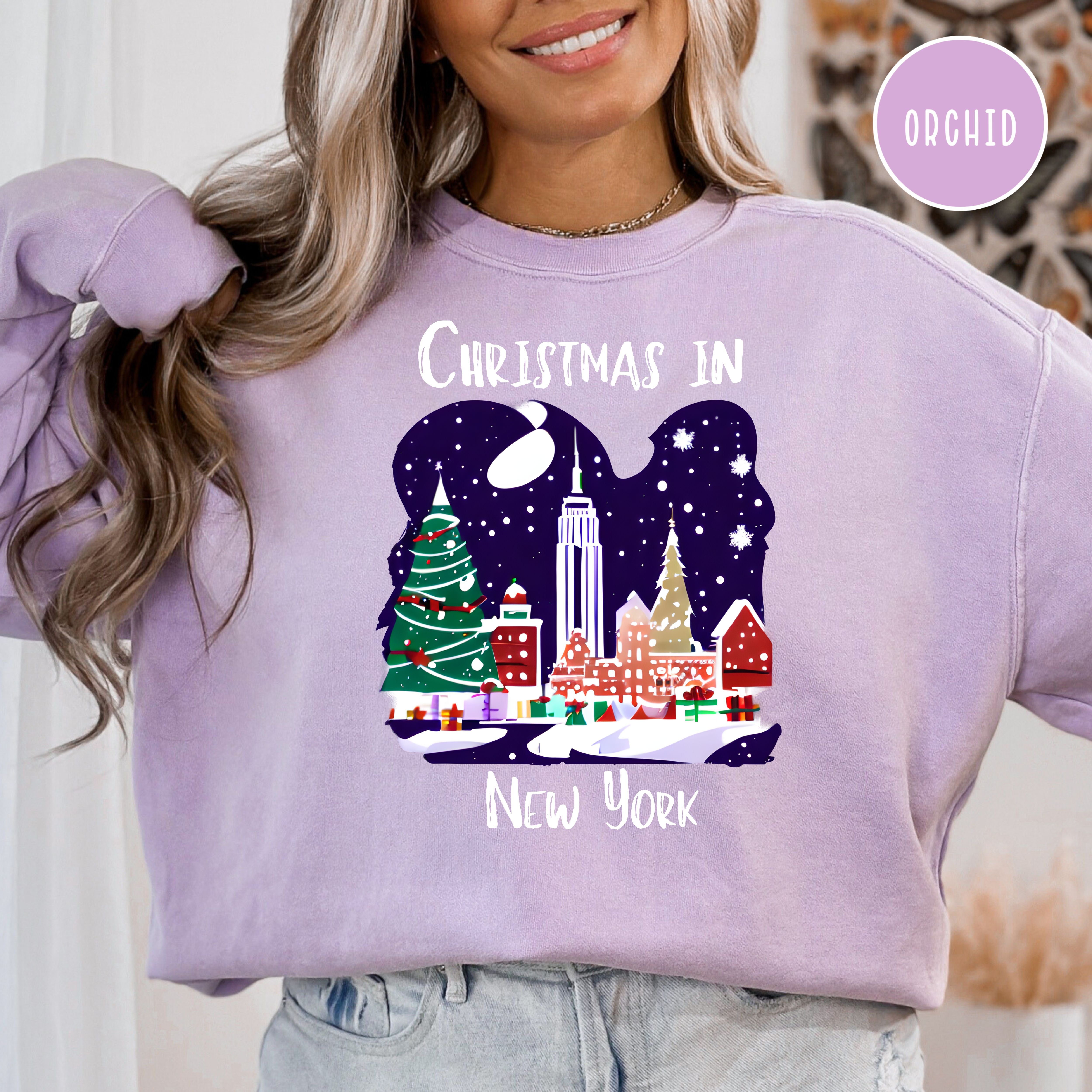 Christmas in New York City Comfort Colors® Sweatshirt