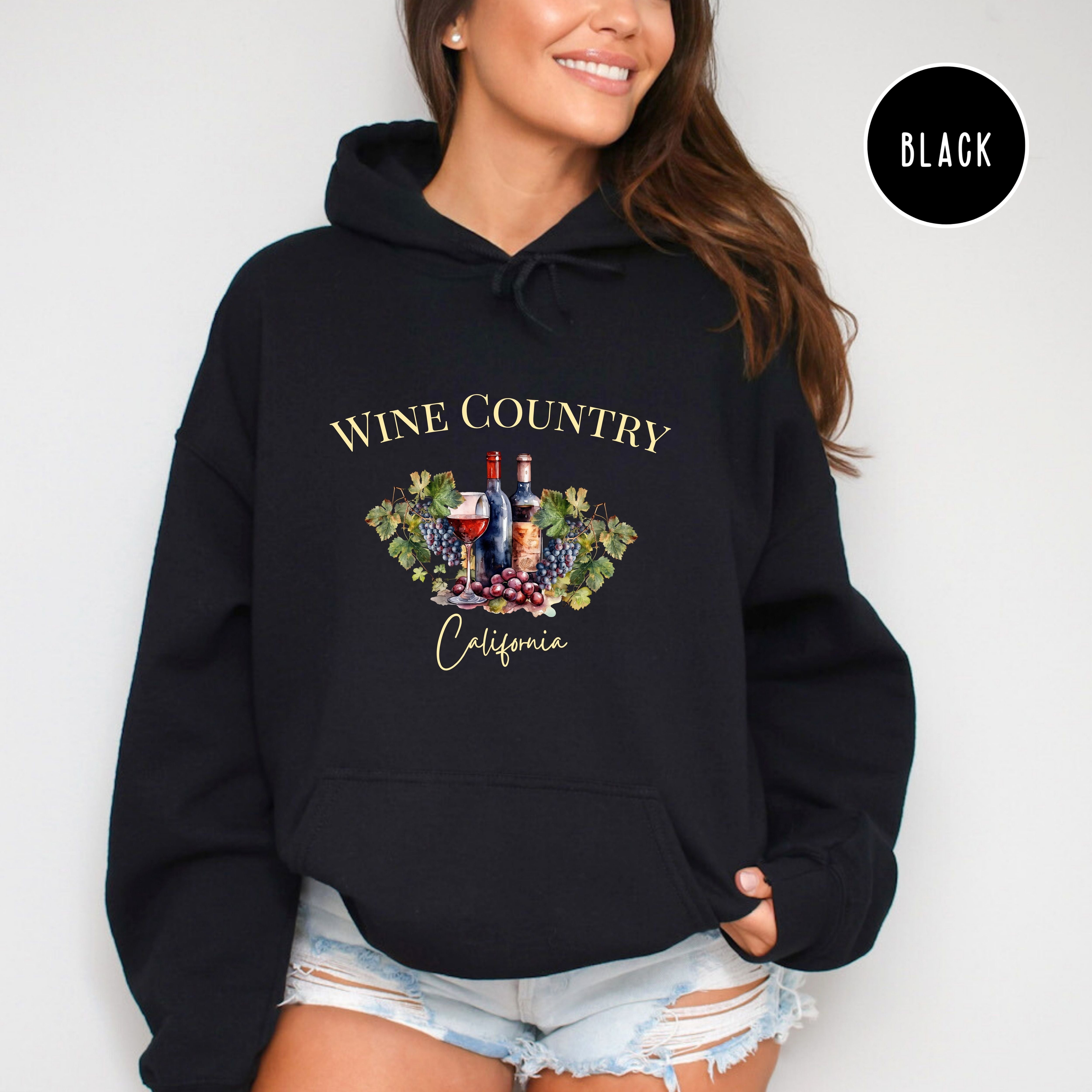 Wine Country California Pullover Hoodie