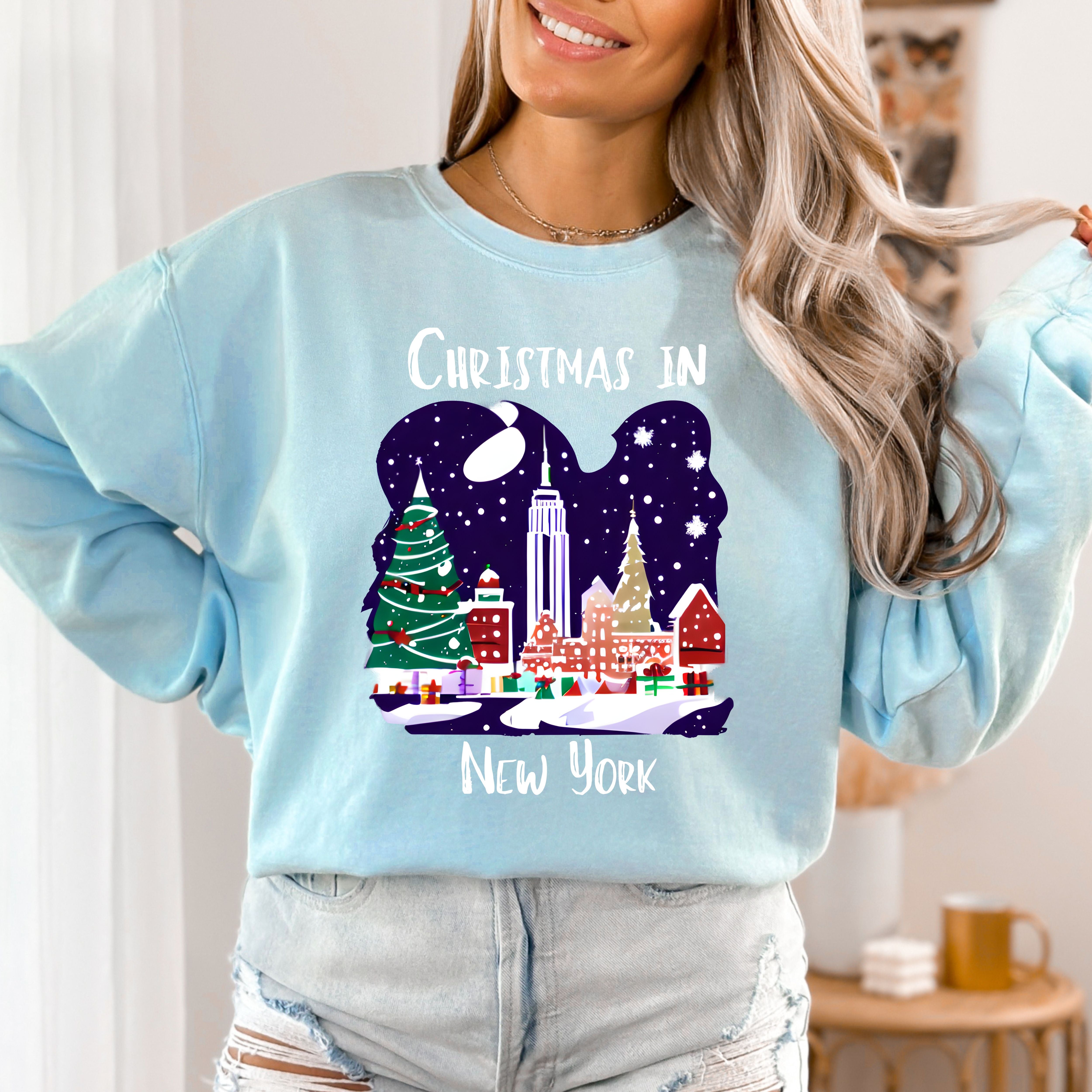 Christmas in New York City Comfort Colors® Sweatshirt