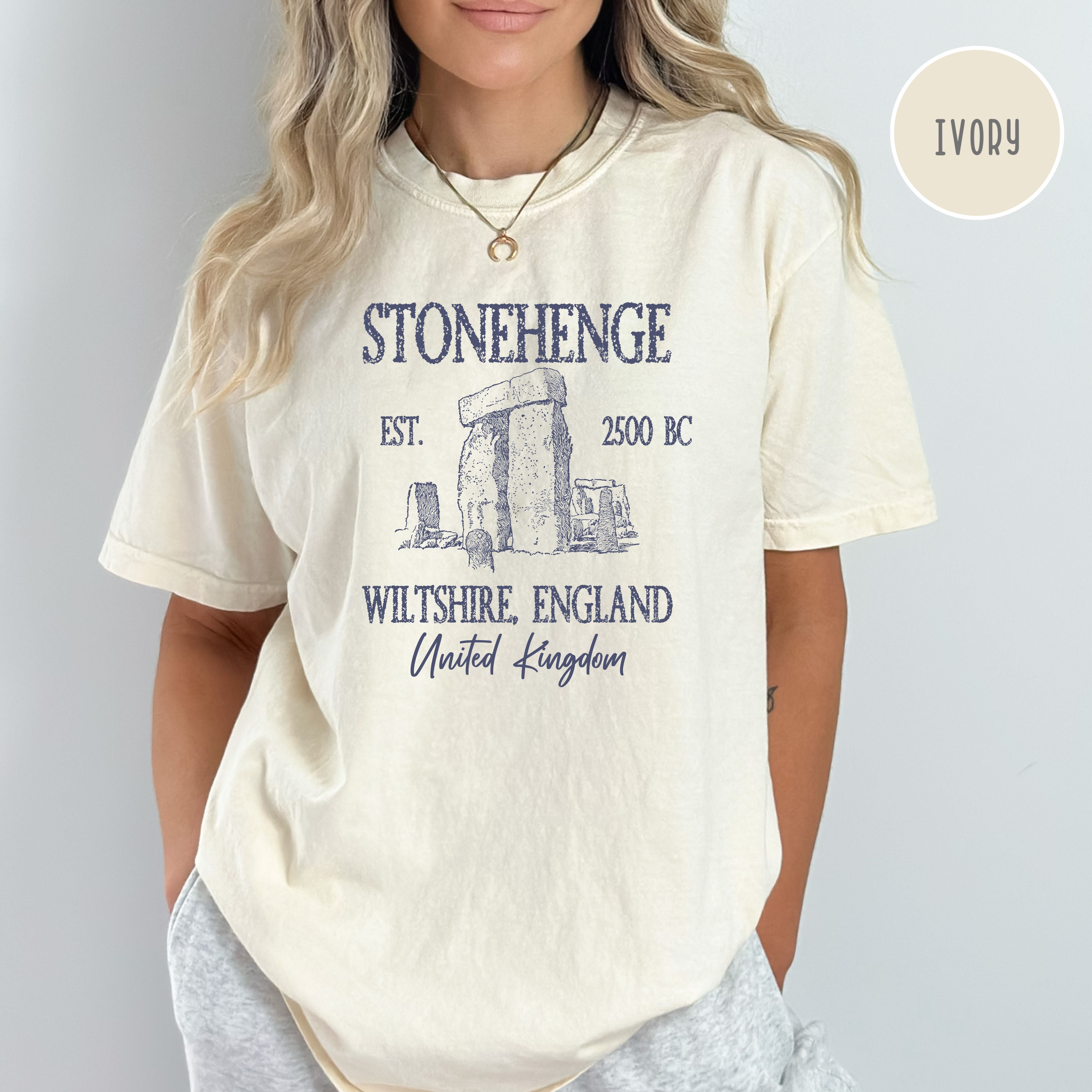 Stonehenge England Grunge Comfort Colors® Tee