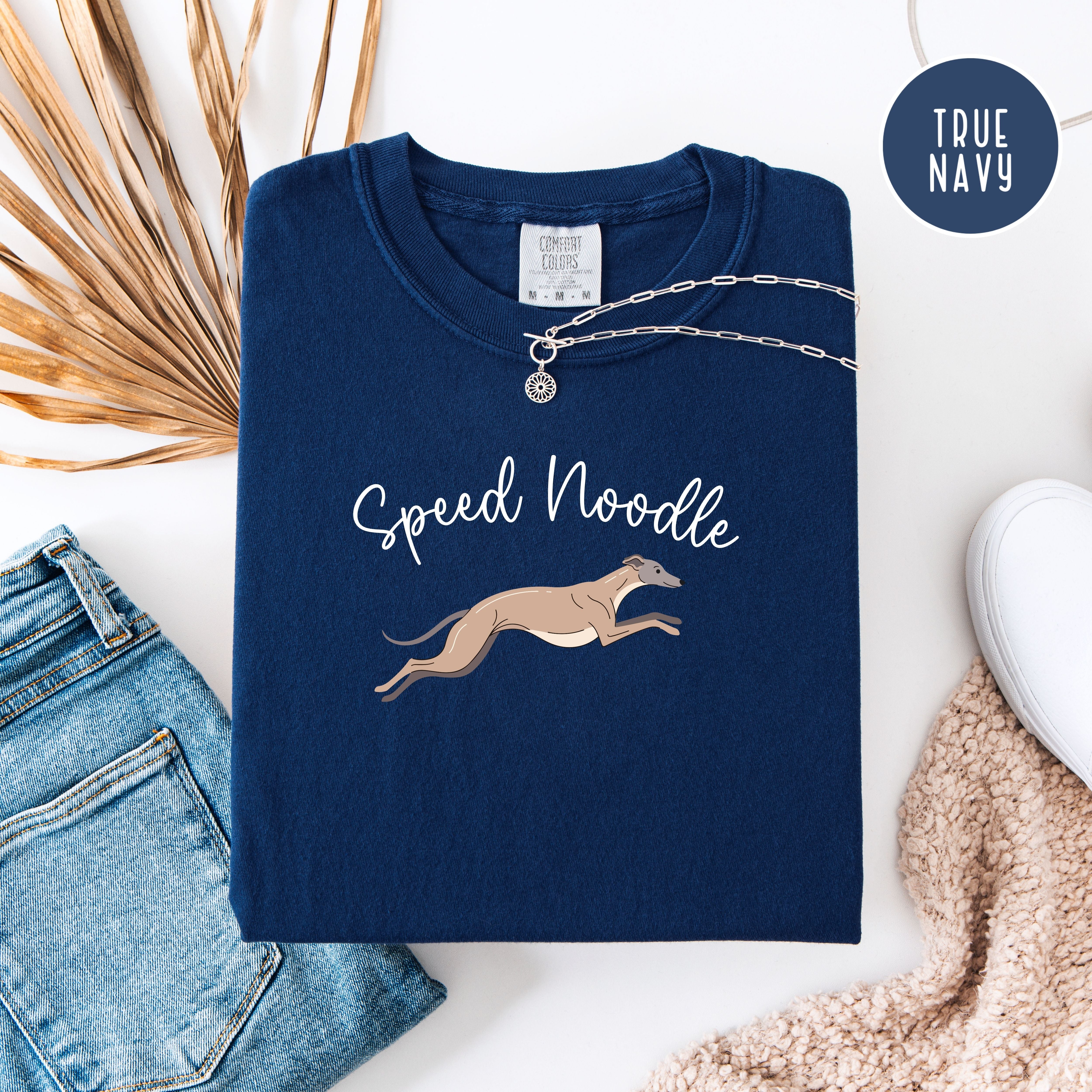 Speed Noodle Greyhound Lover Unisex Comfort Colors T-Shirt, Dog Lover Gift Shirt, Funny Animal Lover Shirt