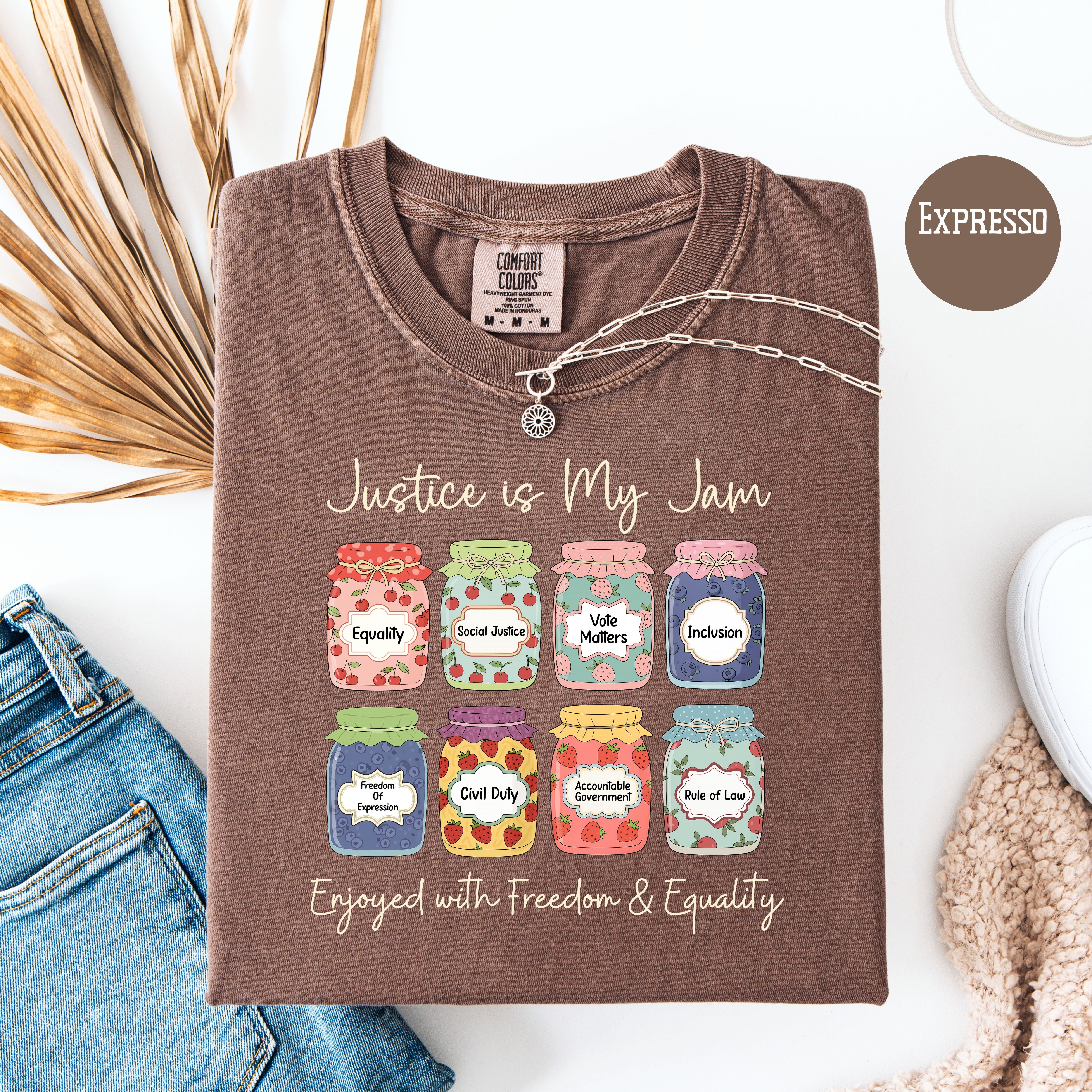 Justice is My Jam Freedom & Equality Comfort Colors Pro Democracy Shirt