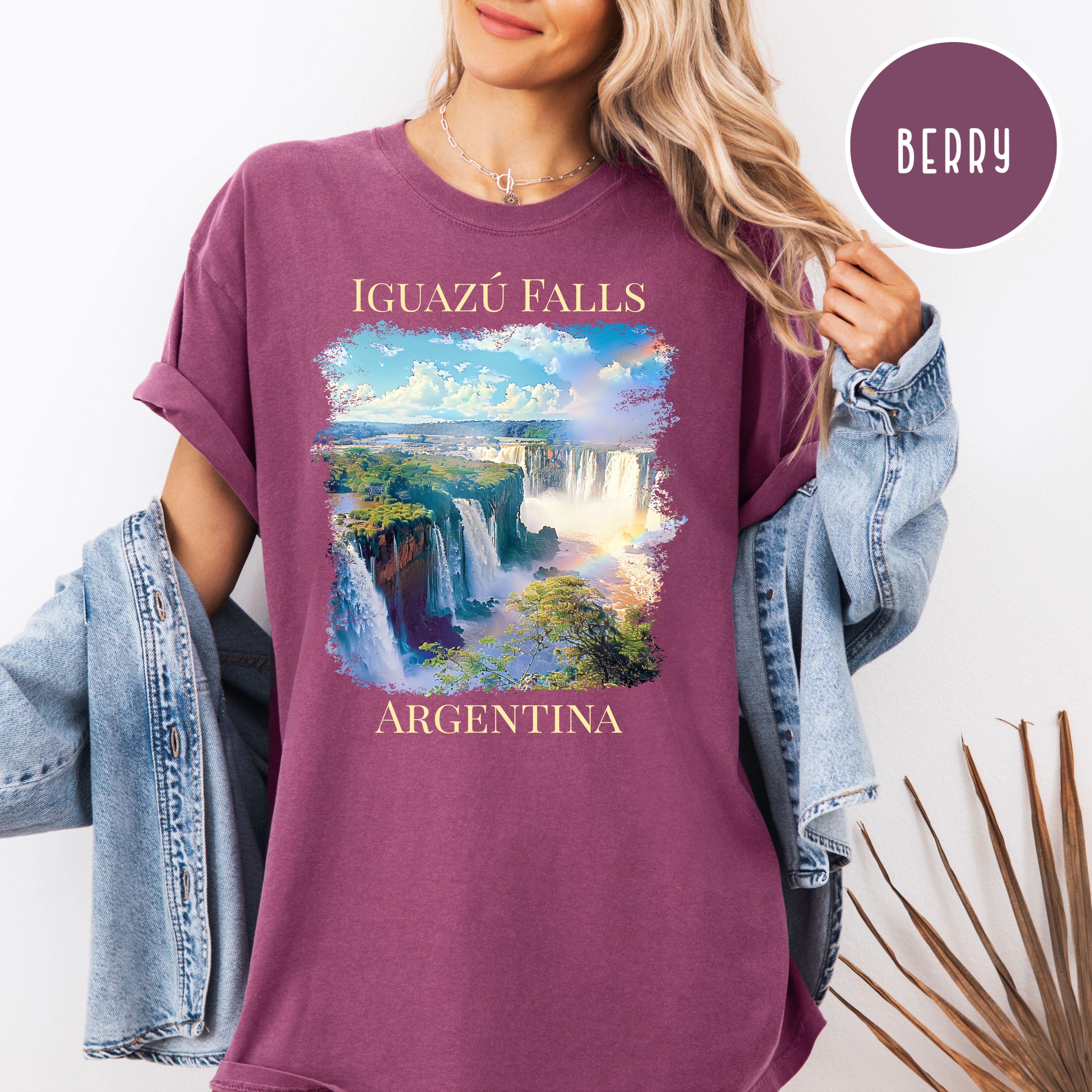 Iguazú Falls Argentina Comfort Colors Unisex Vacation Gift Shirt