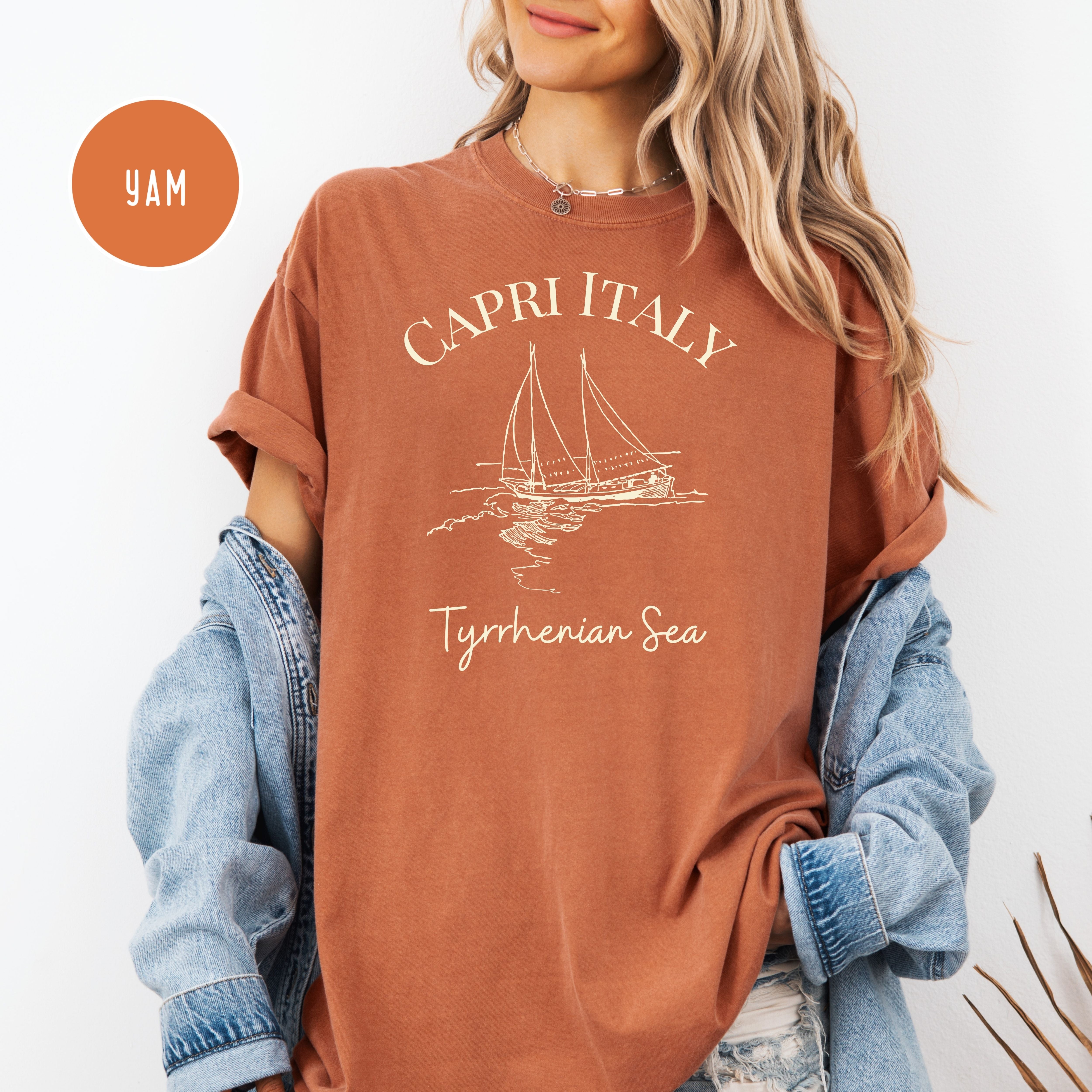 Capri Italy Comfort Colors Gift Tee for Italy Lover