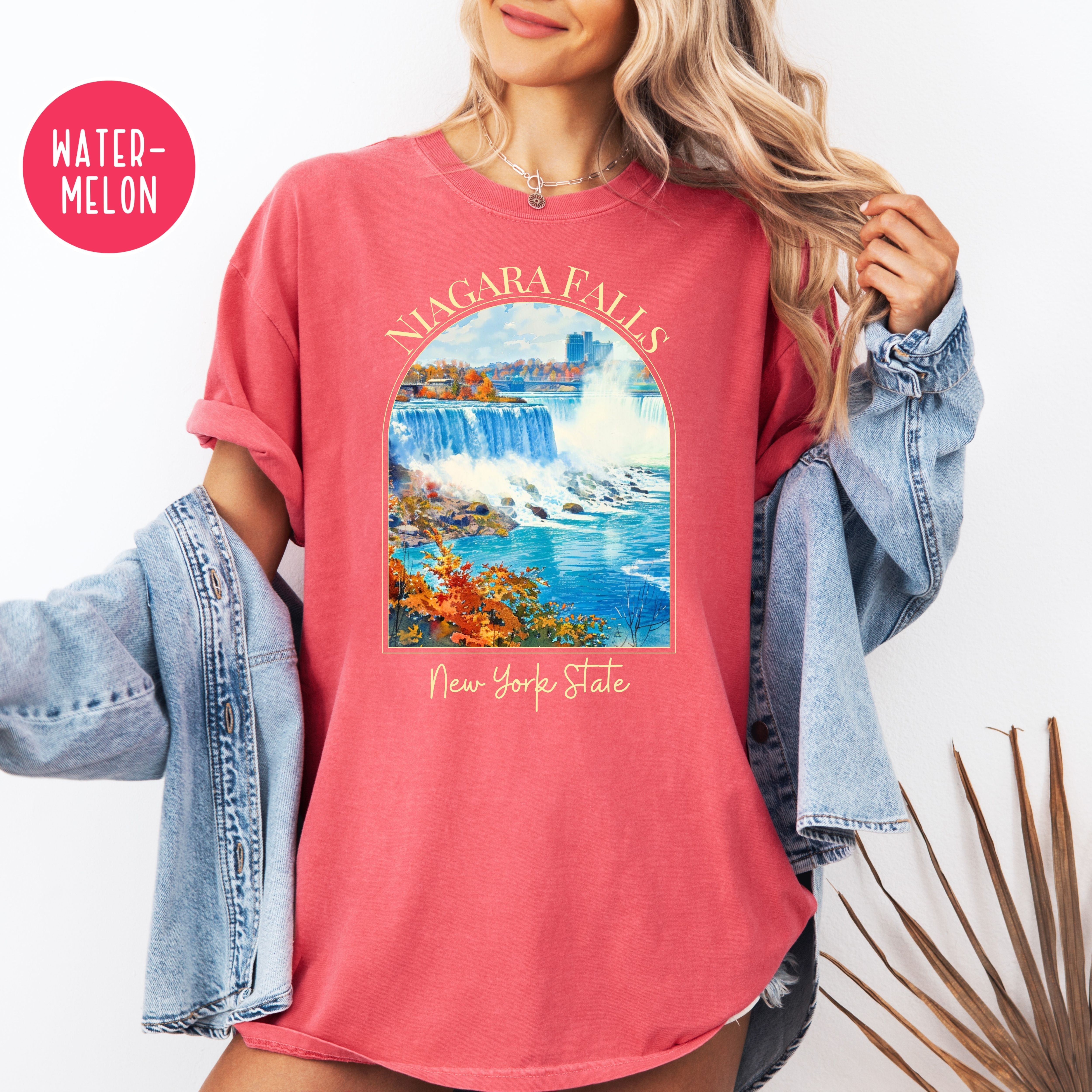Niagara Falls New York State Comfort Colors Unisex Tee Shirt