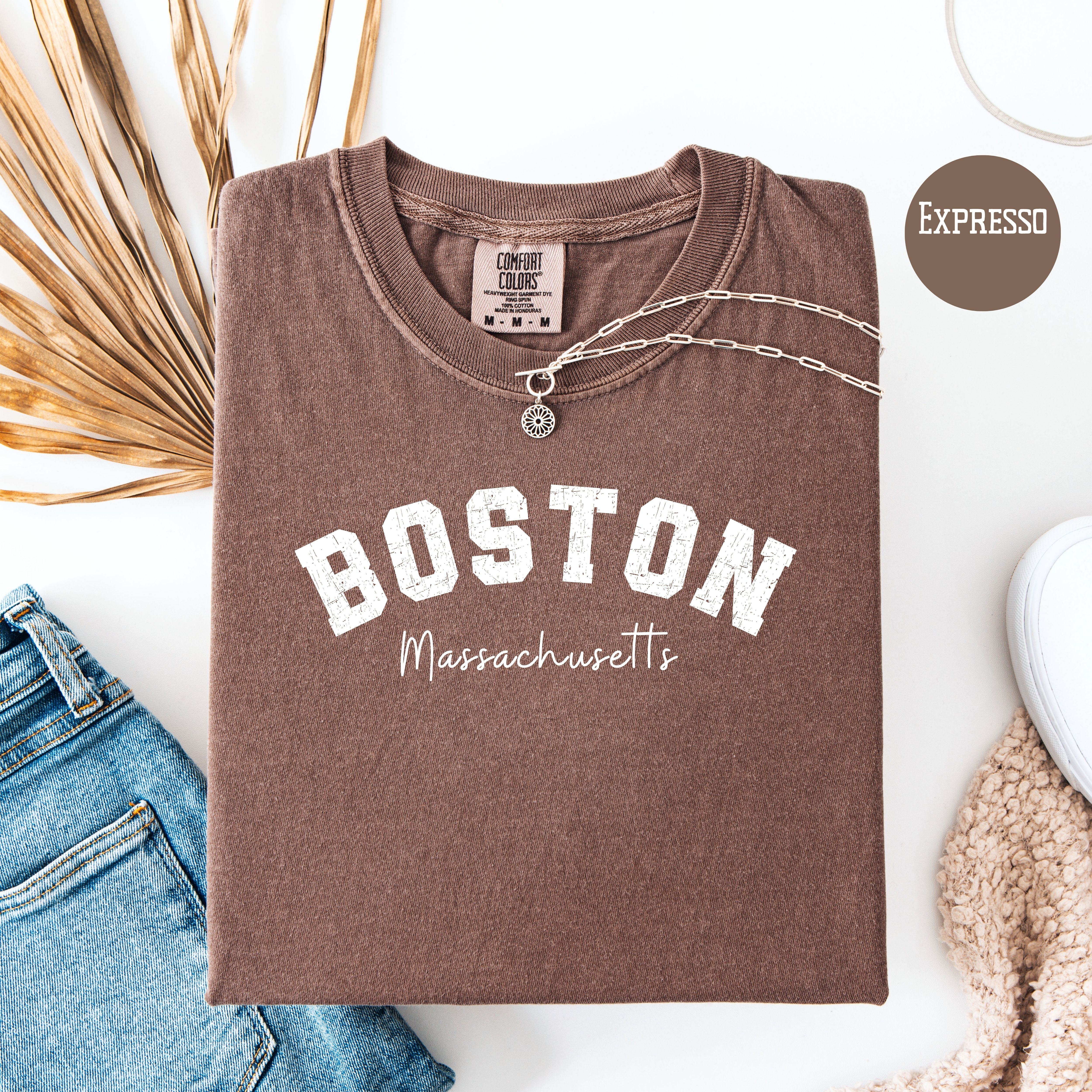 Boston Comfort Colors Brand Shirt, Boston Vacation Gift Shirt