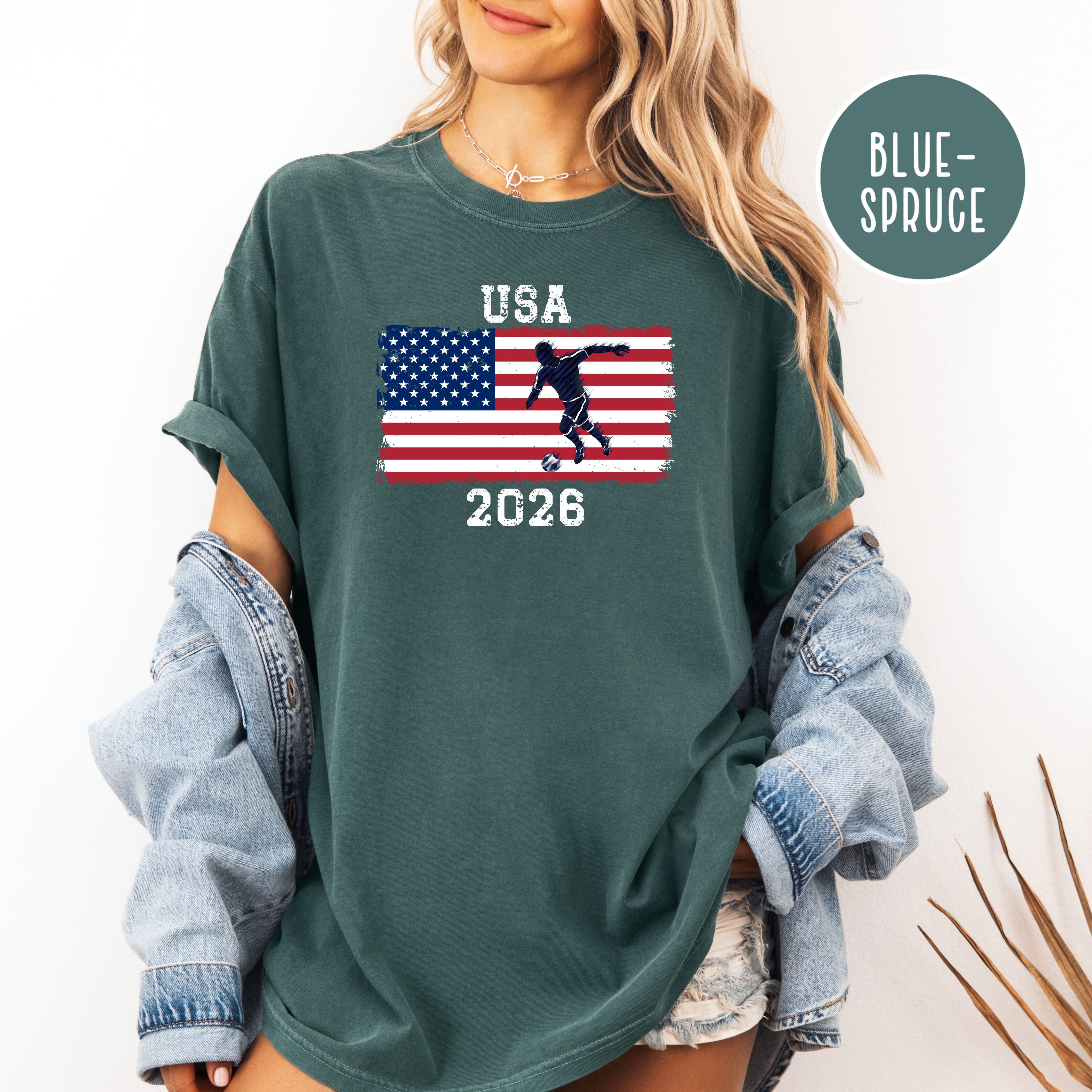 Soccer USA 2026 Comfort Colors T-Shirt Gift for Soccer Fan