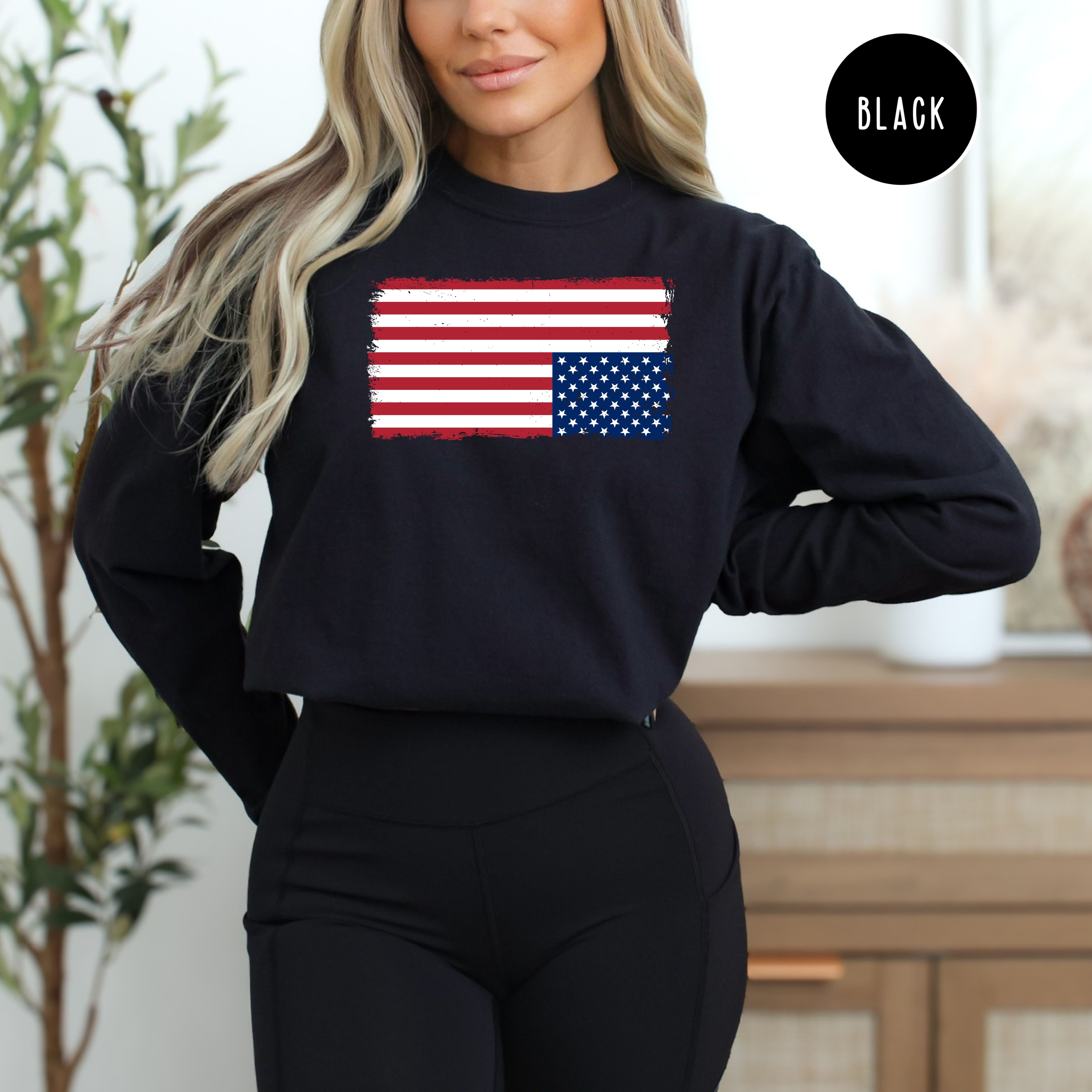 Upside Down Flag Anti Trump Admin Protest Comfort Colors Democrat Gift Shirt