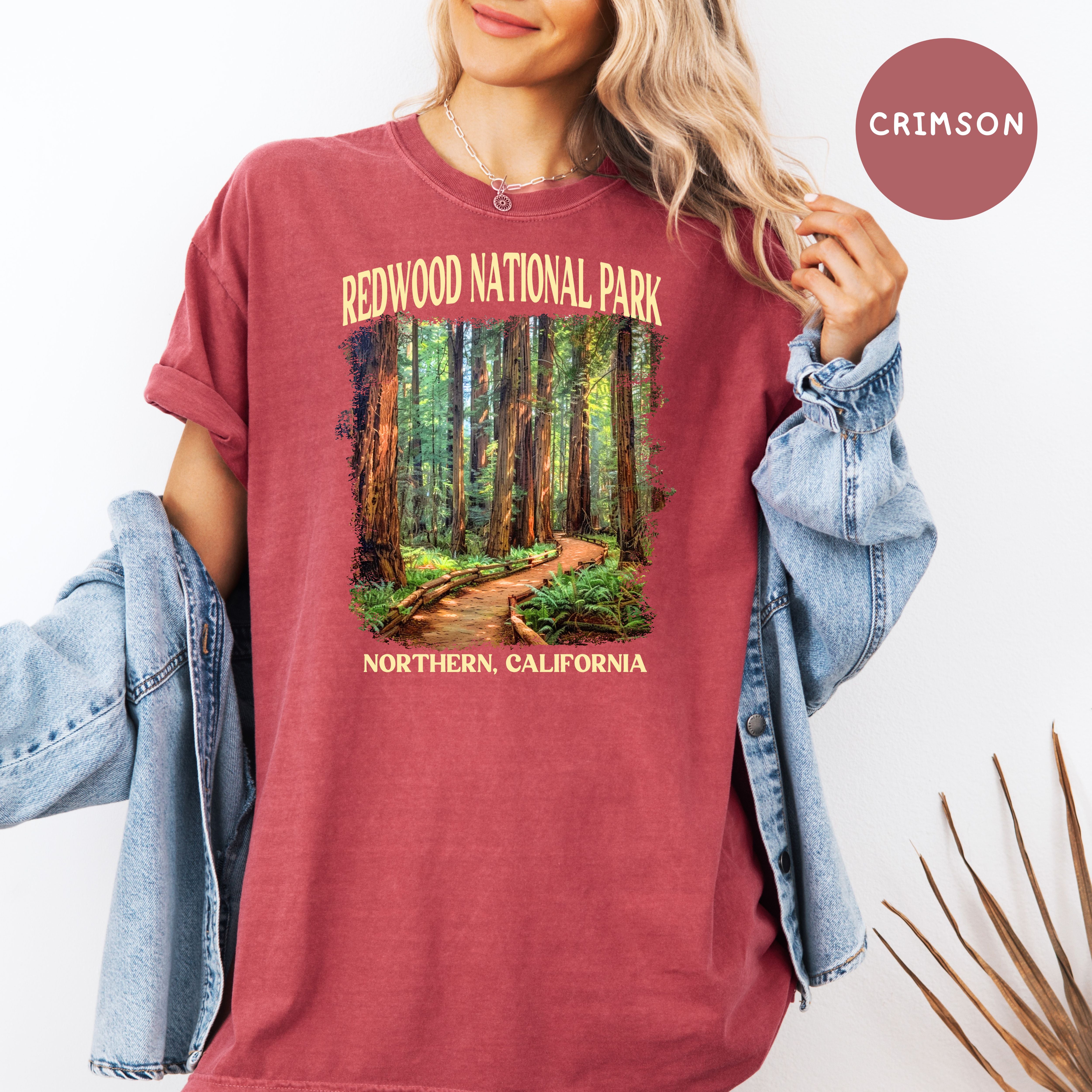 Redwood National Park Comfort Colors California Vacation Gift T-Shirt