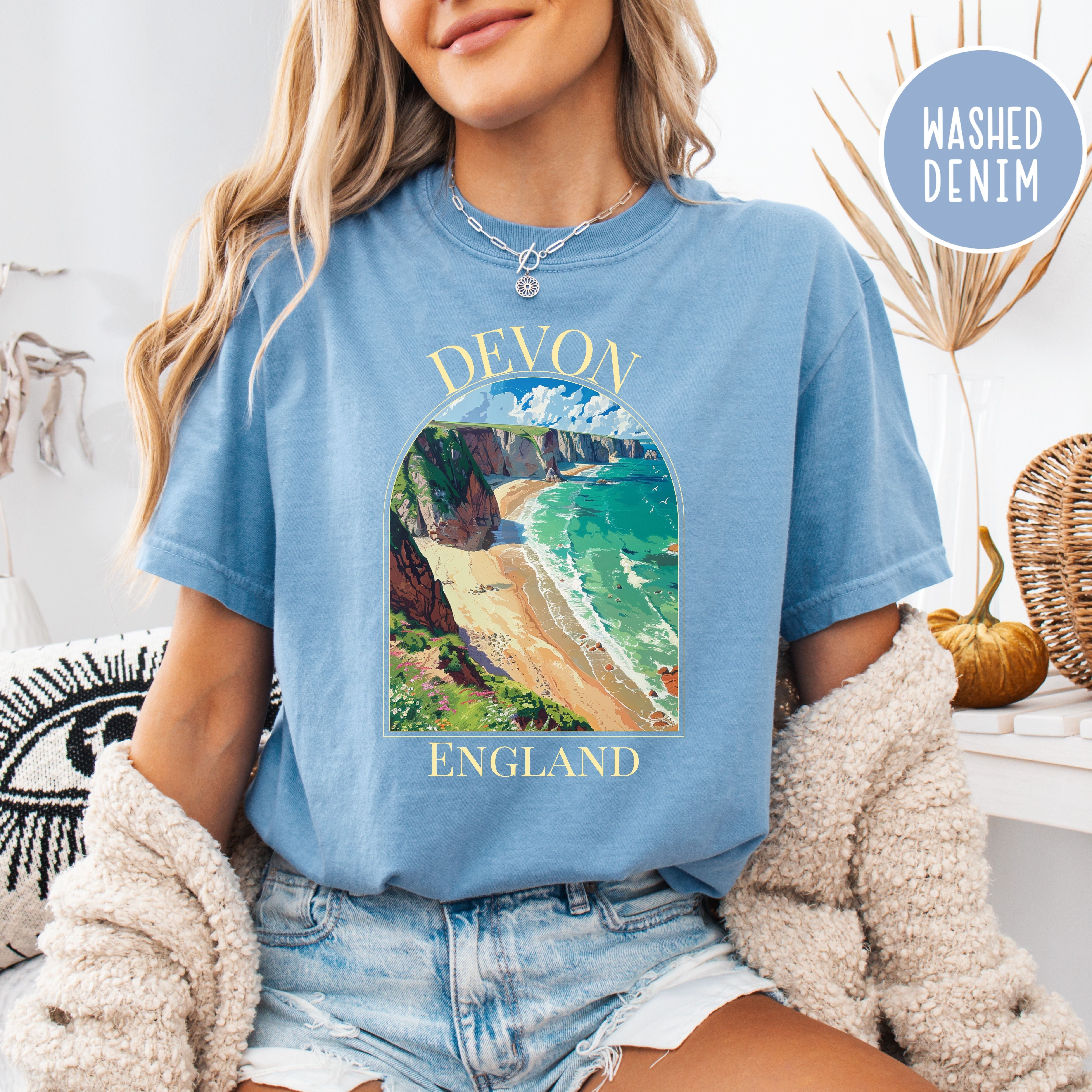Devon England Beach Comfort Colors® Tee