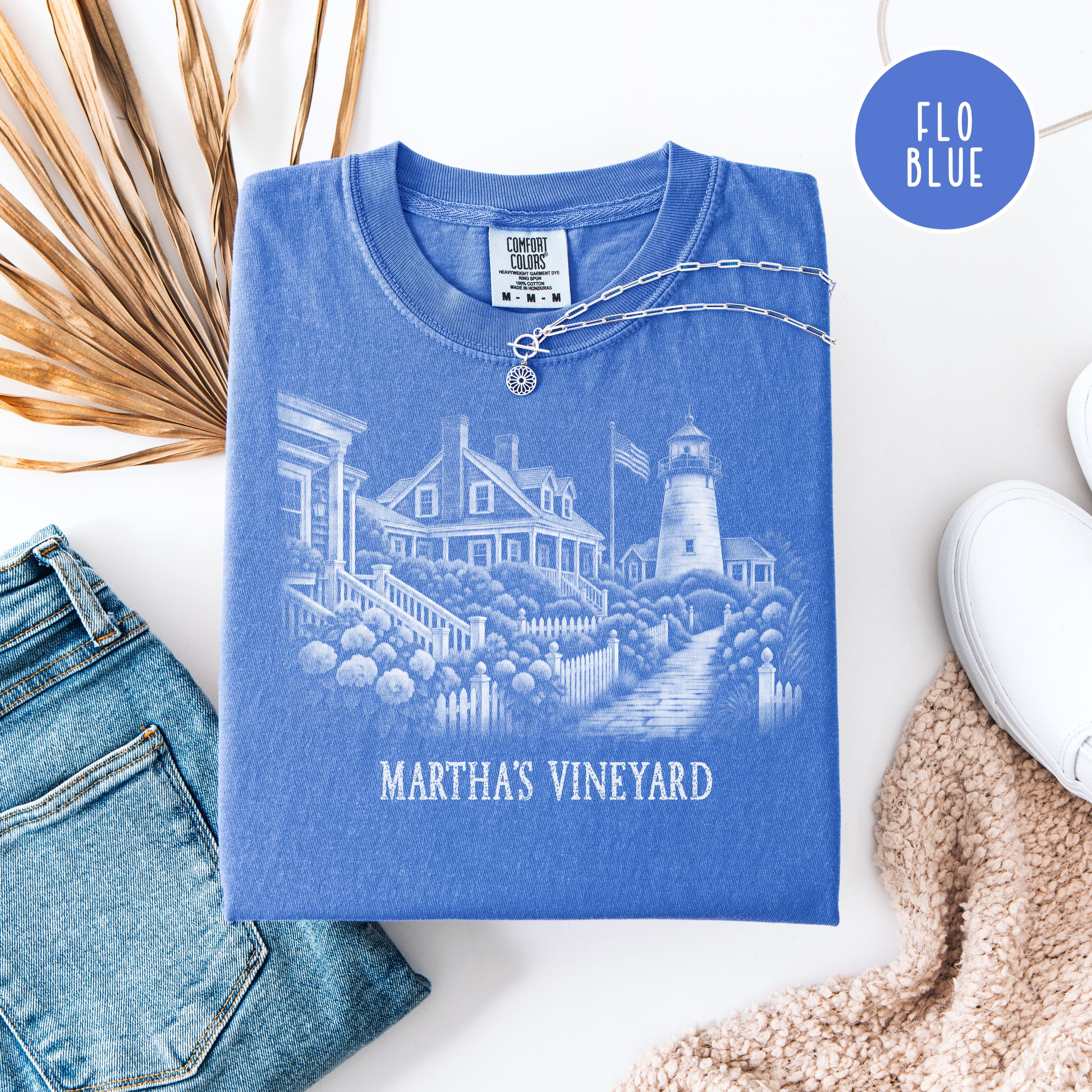 Martha's Vineyard Comfort Colors T-Shirt, The Vineyard Shirt, Martha's Vineyard Gift, Traveler Gift, Vineyard Massachusetts Gift