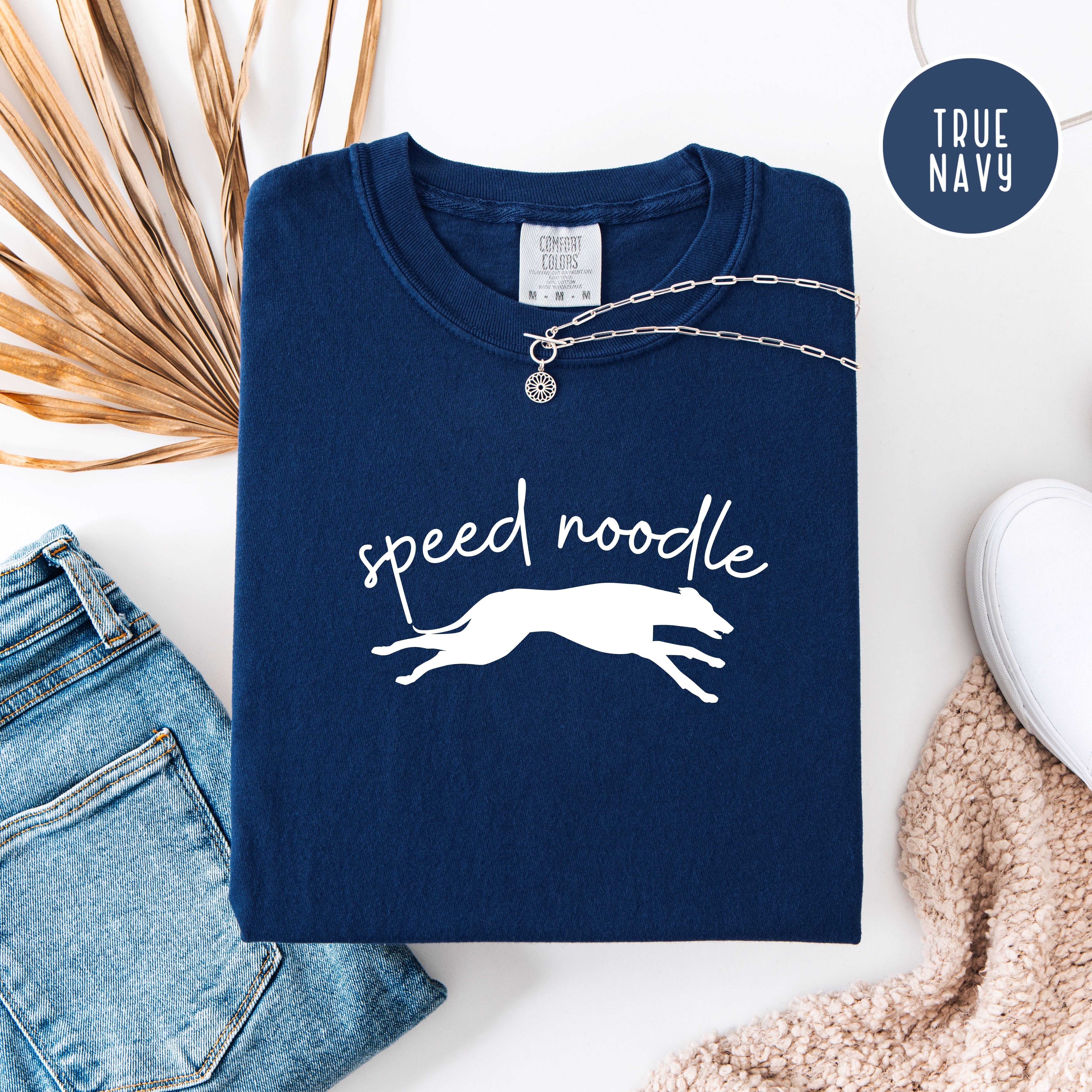 Speed Noodle Greyhound Lover Unisex Comfort Colors T-Shirt, Dog Lover Gift Shirt, Funny Animal Lover Shirt
