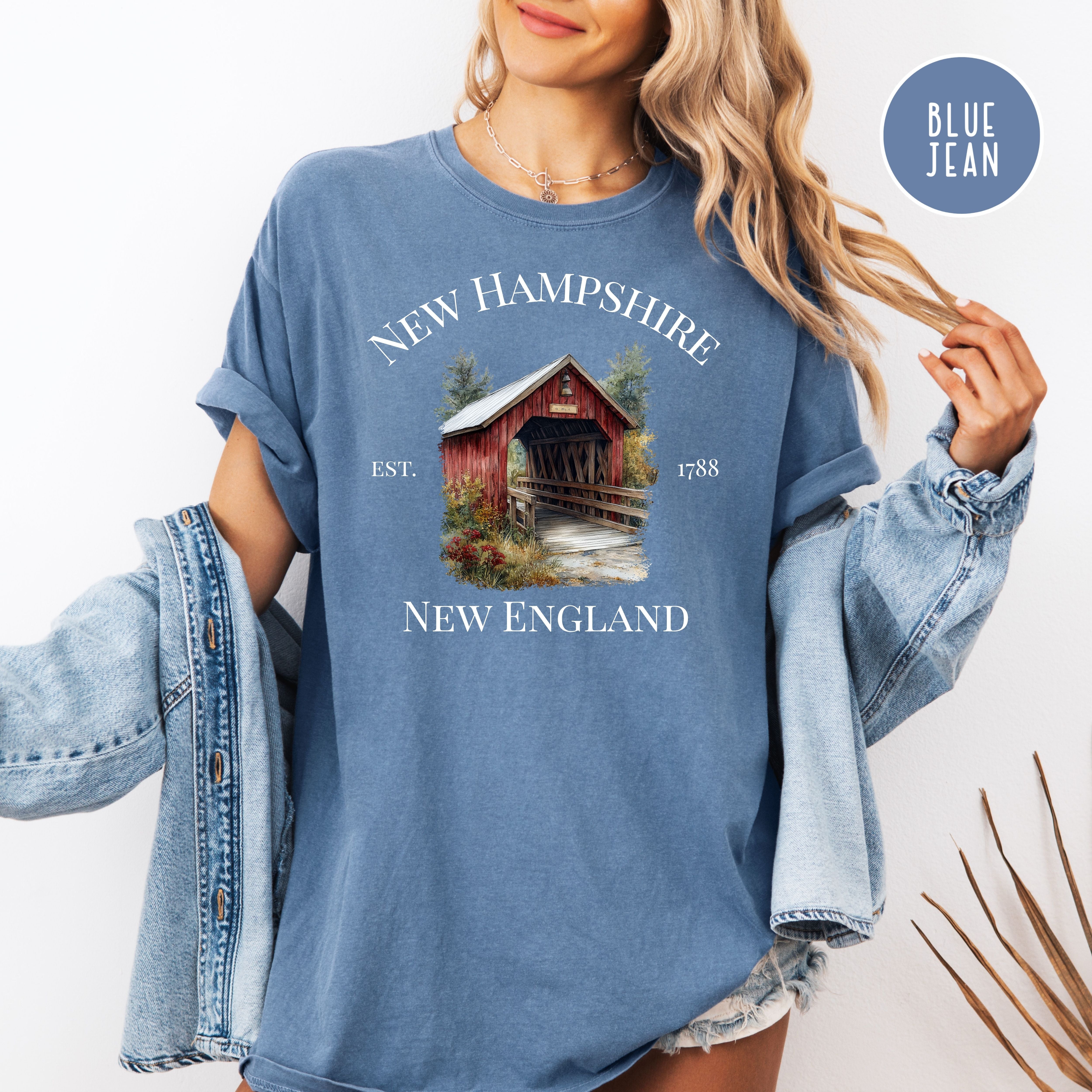 New Hampshire Covered Bridge Comfort Colors Tee
