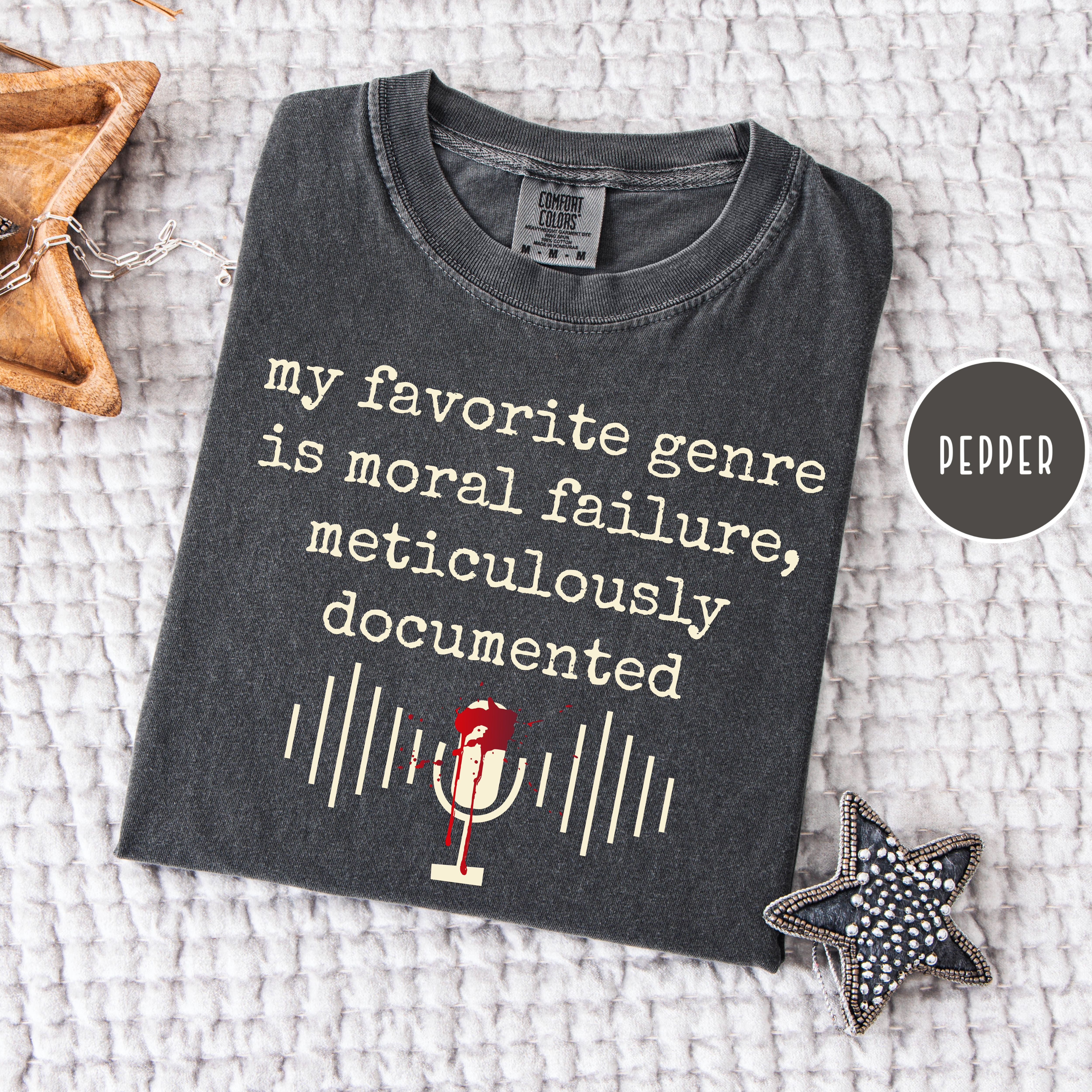 True Crime Fans Comfort Colors Tee Shirt