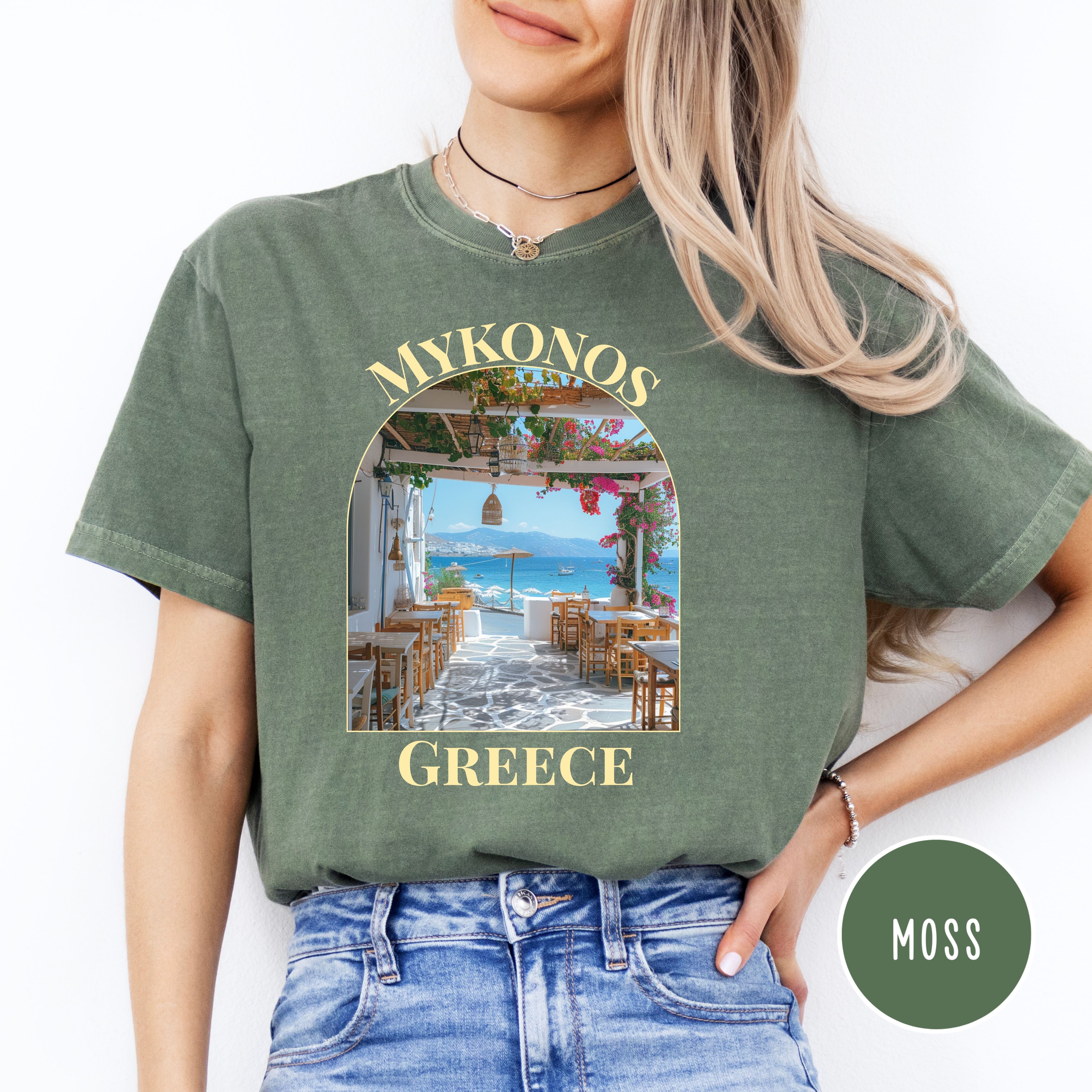 Mykonos Greek Island Vacation Comfort Colors® Tee