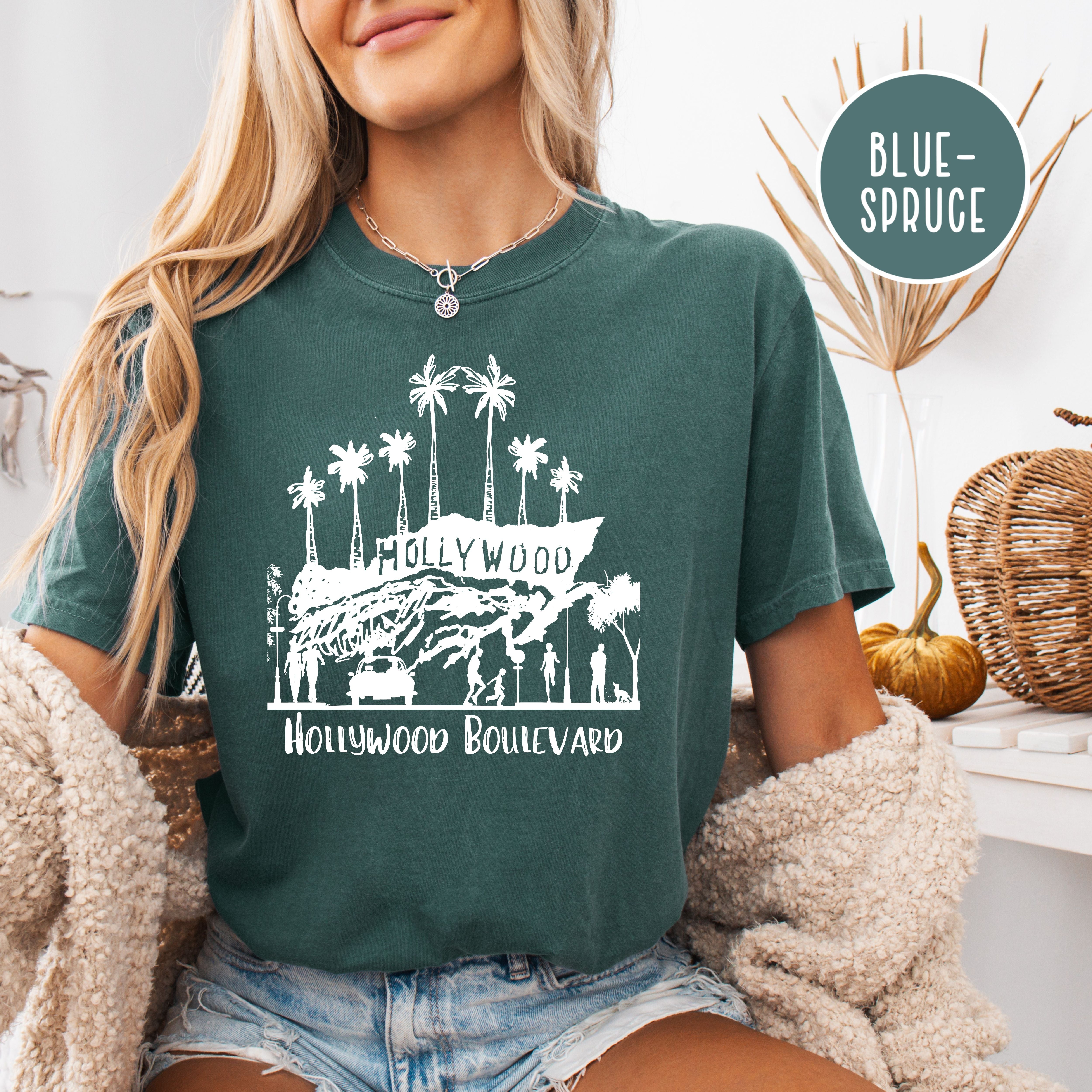 Hollywood California Grunge Style Comfort Colors® Tee