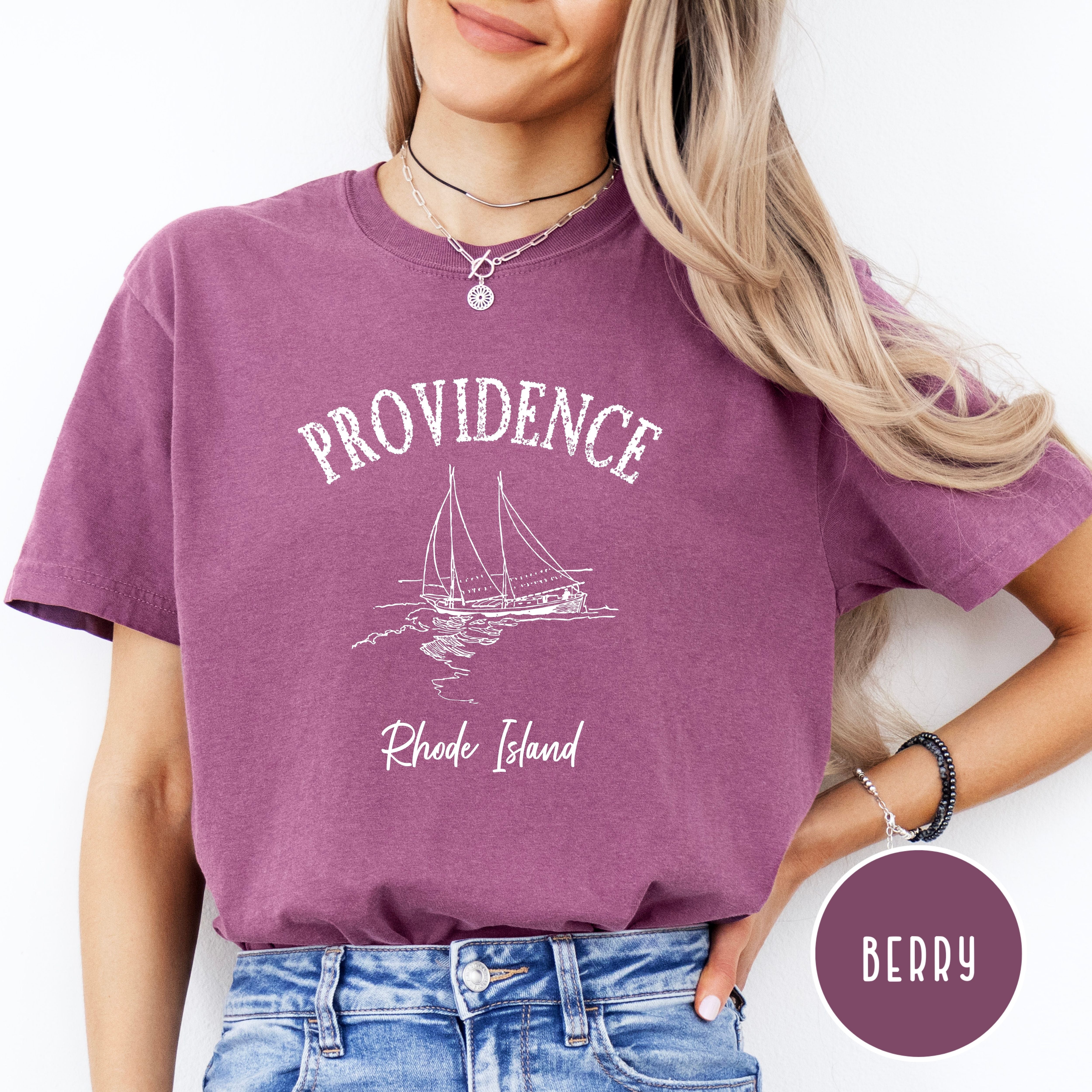 Providence Rhode Sailboat Comfort Colors® Tee