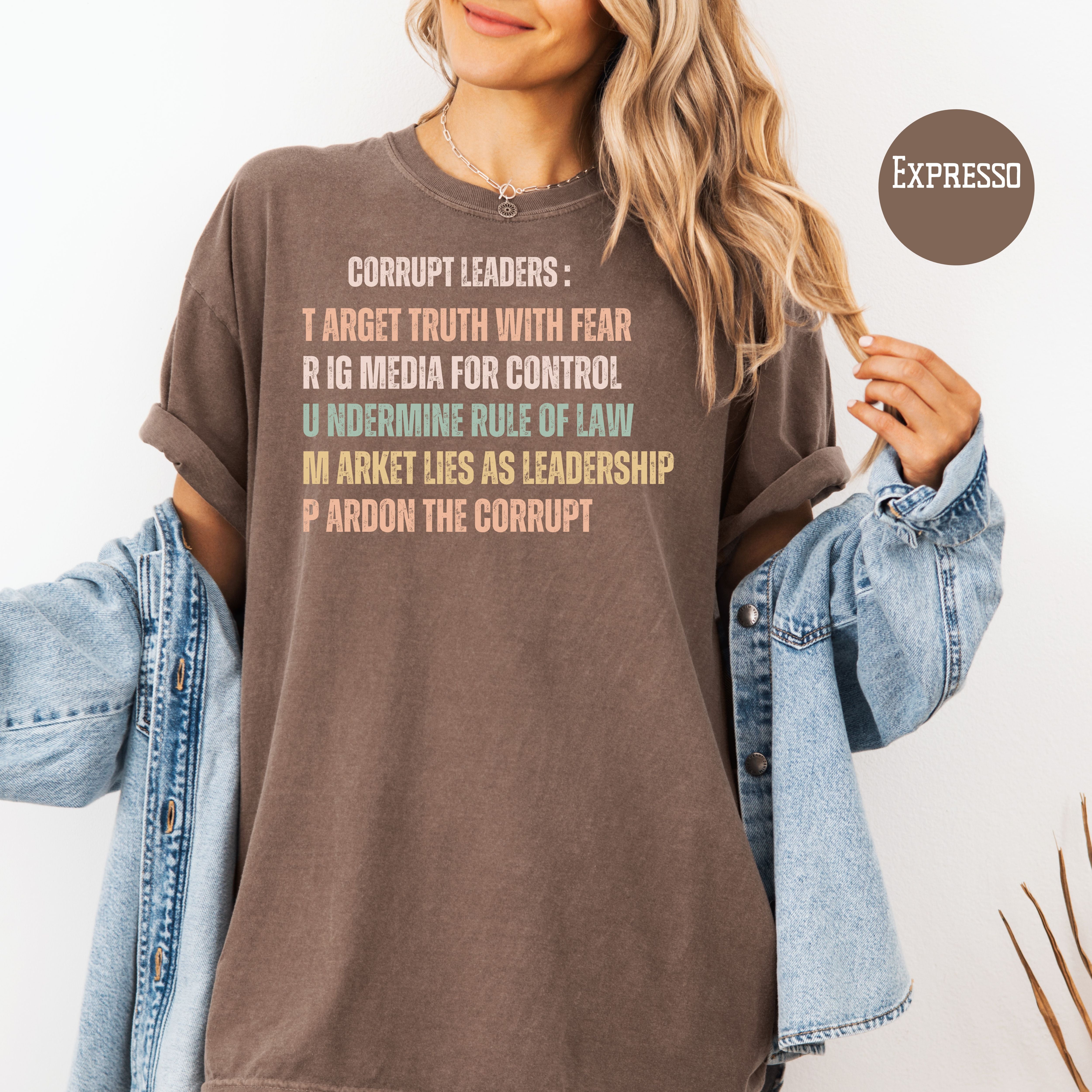 Subtle Anti Trump Comfort Colors Political Protest Tee Shirt