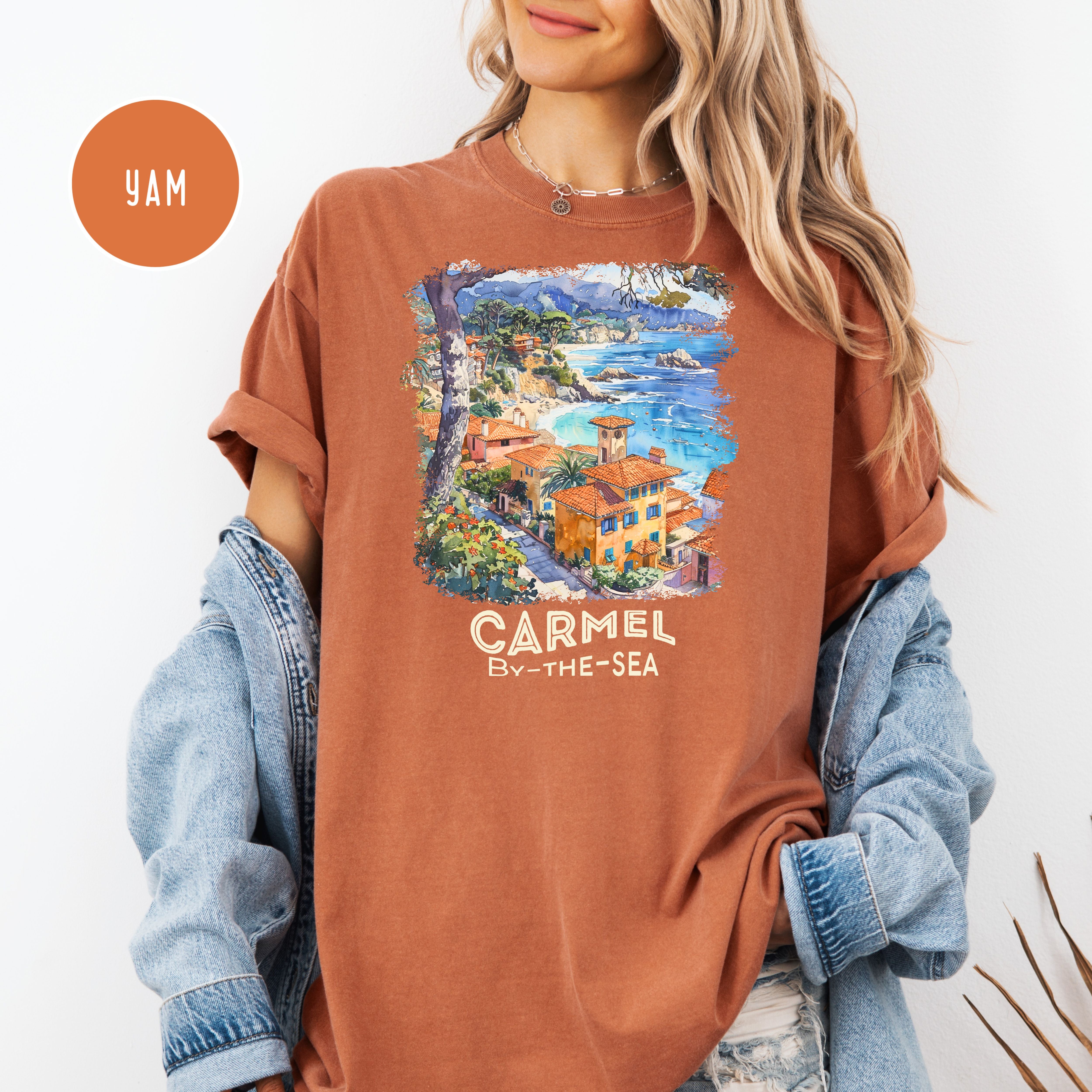 Carmel By The Sea Comfort Colors T-Shirt, Monterey Carmel Vacation Shirt