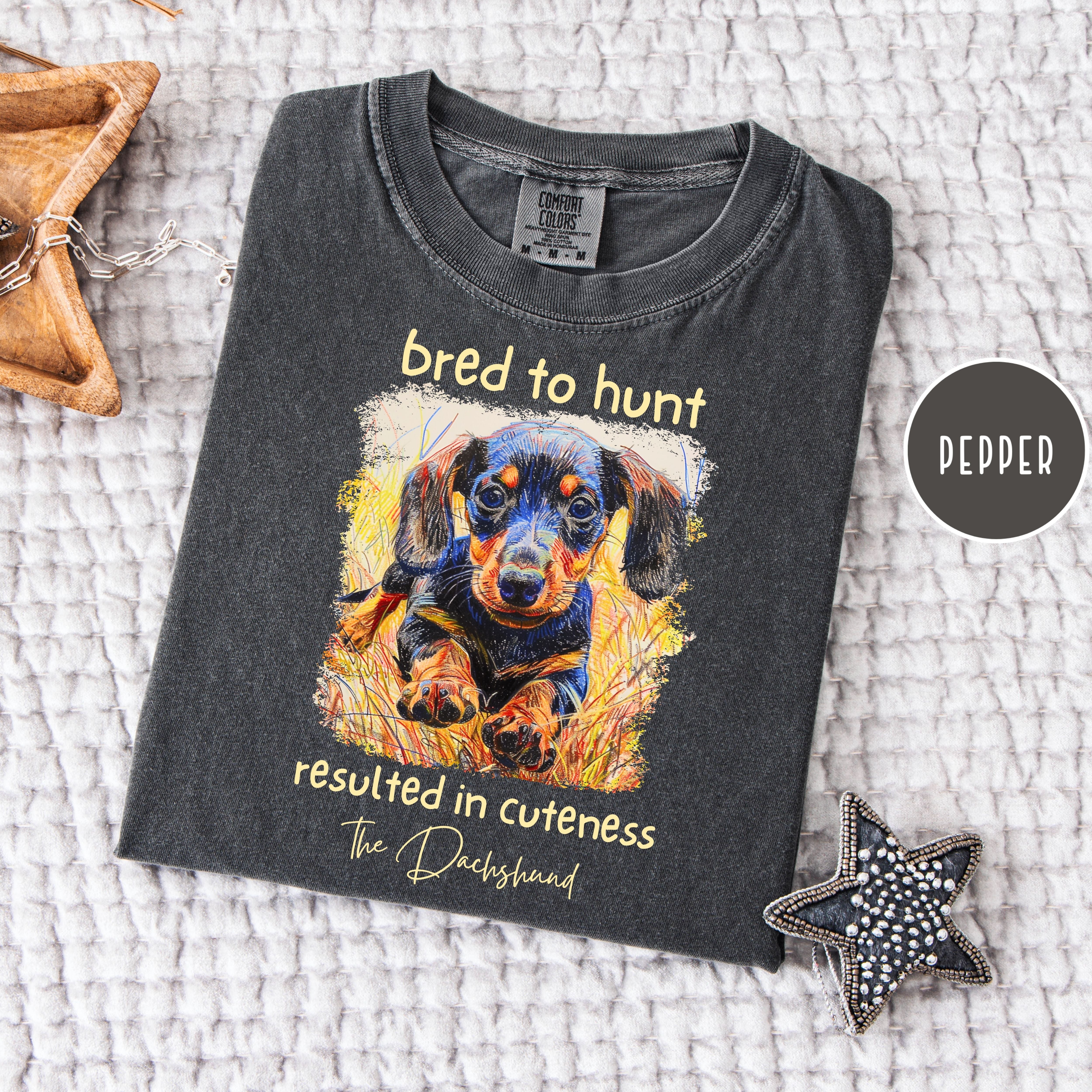 Dachshund Mama Comfort Colors T-Shirt, Doxie Lover Cuteness Shirt, Weiner Dog Lover Shirt, Dachshund Gift Shirt