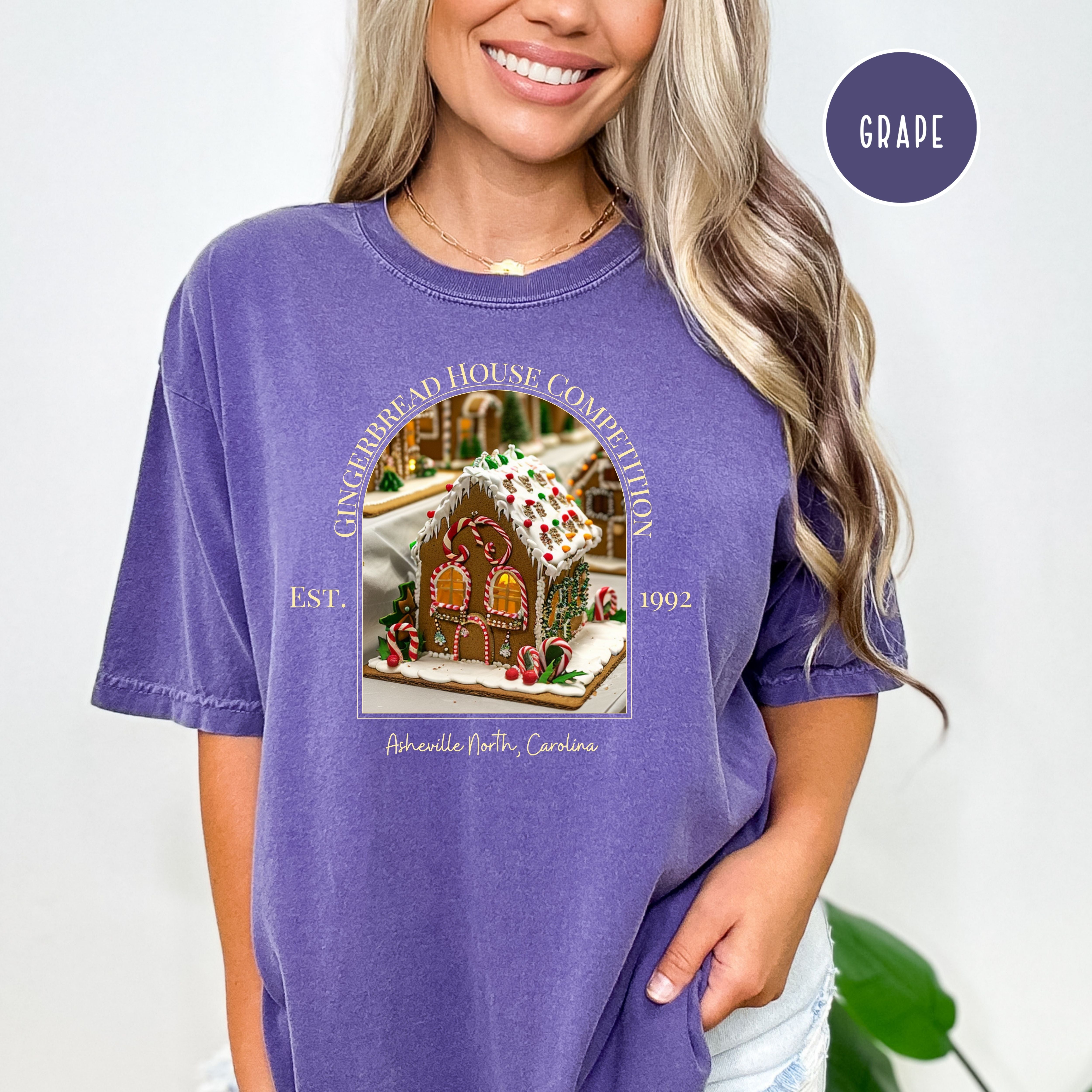 Asheville North Carolina Gingerbread House Competition Comfort Colors® Tee