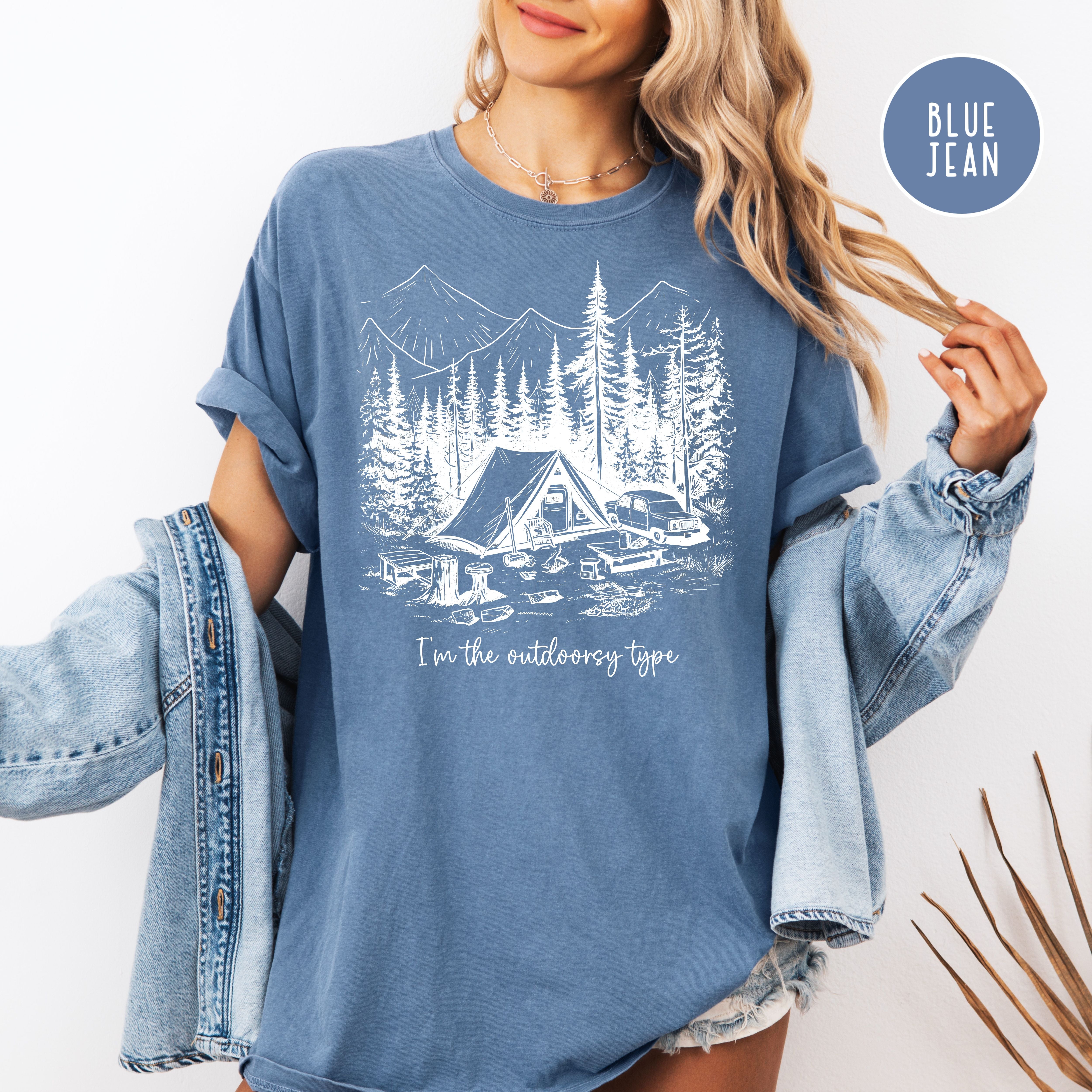 I'm The Outdoorsy Type Camping Lover Comfort Colors® Tee