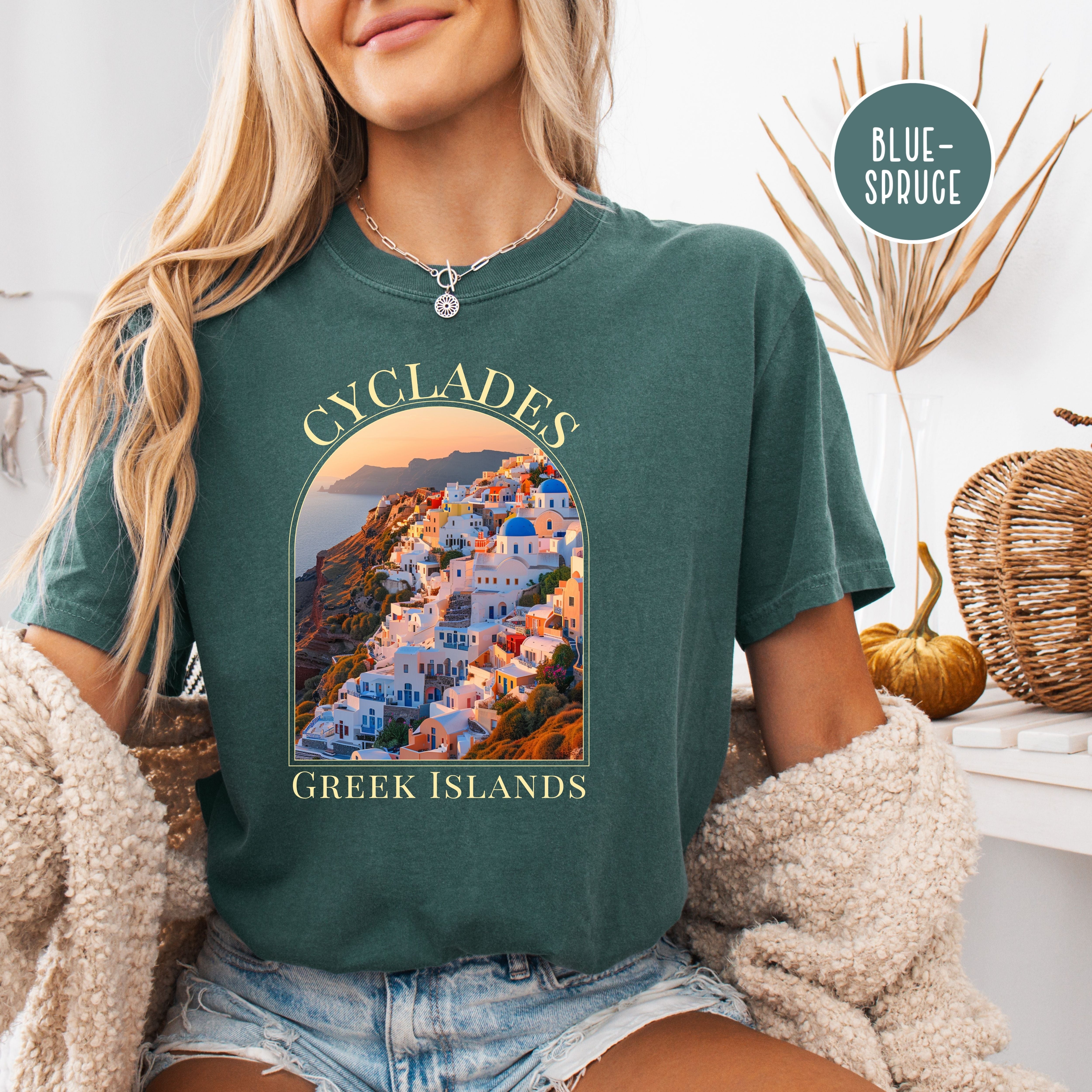 Cyclades Greek Islands Greece Vacation Comfort Colors® Tee