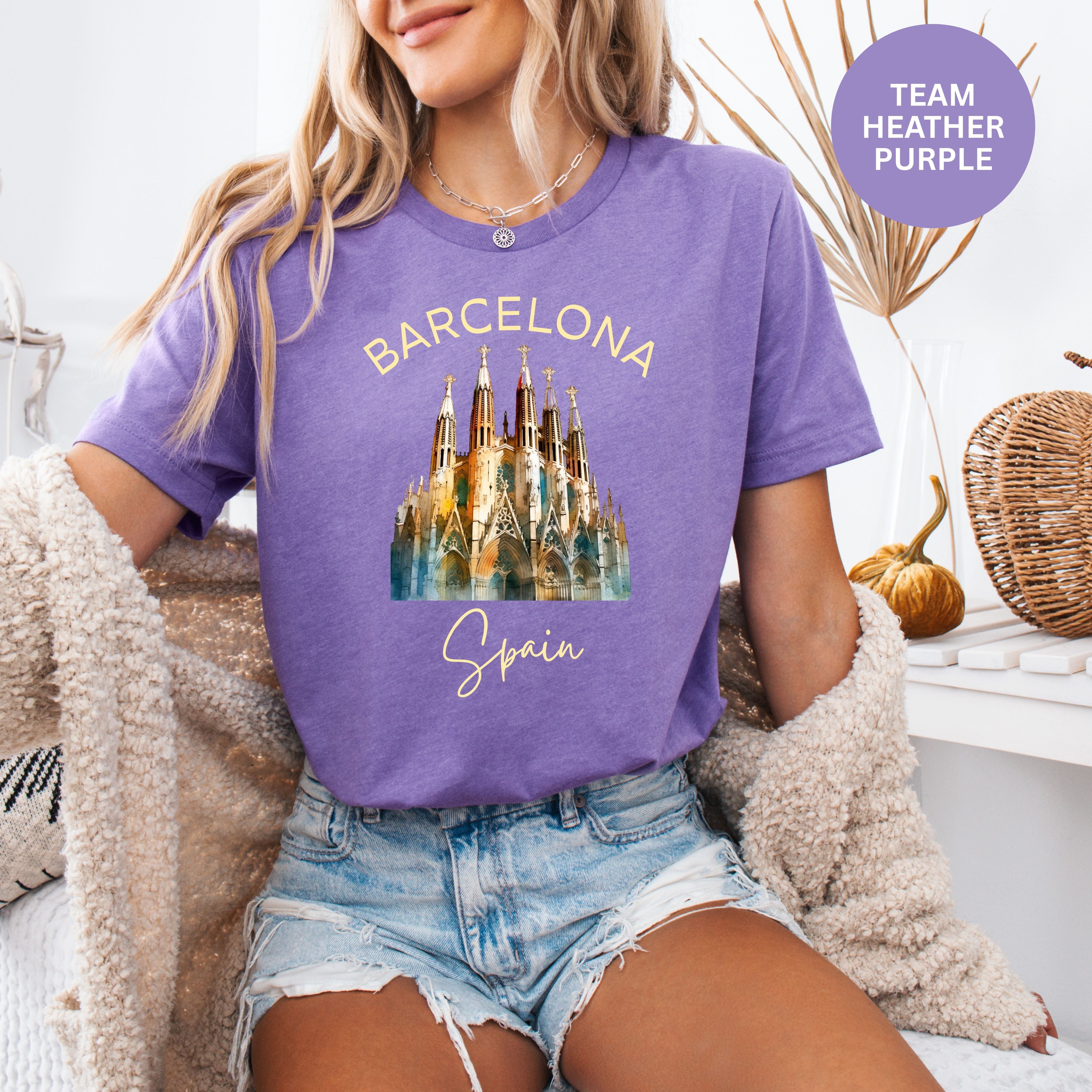Barcelona Spain Vacation Bella Canvas Tee