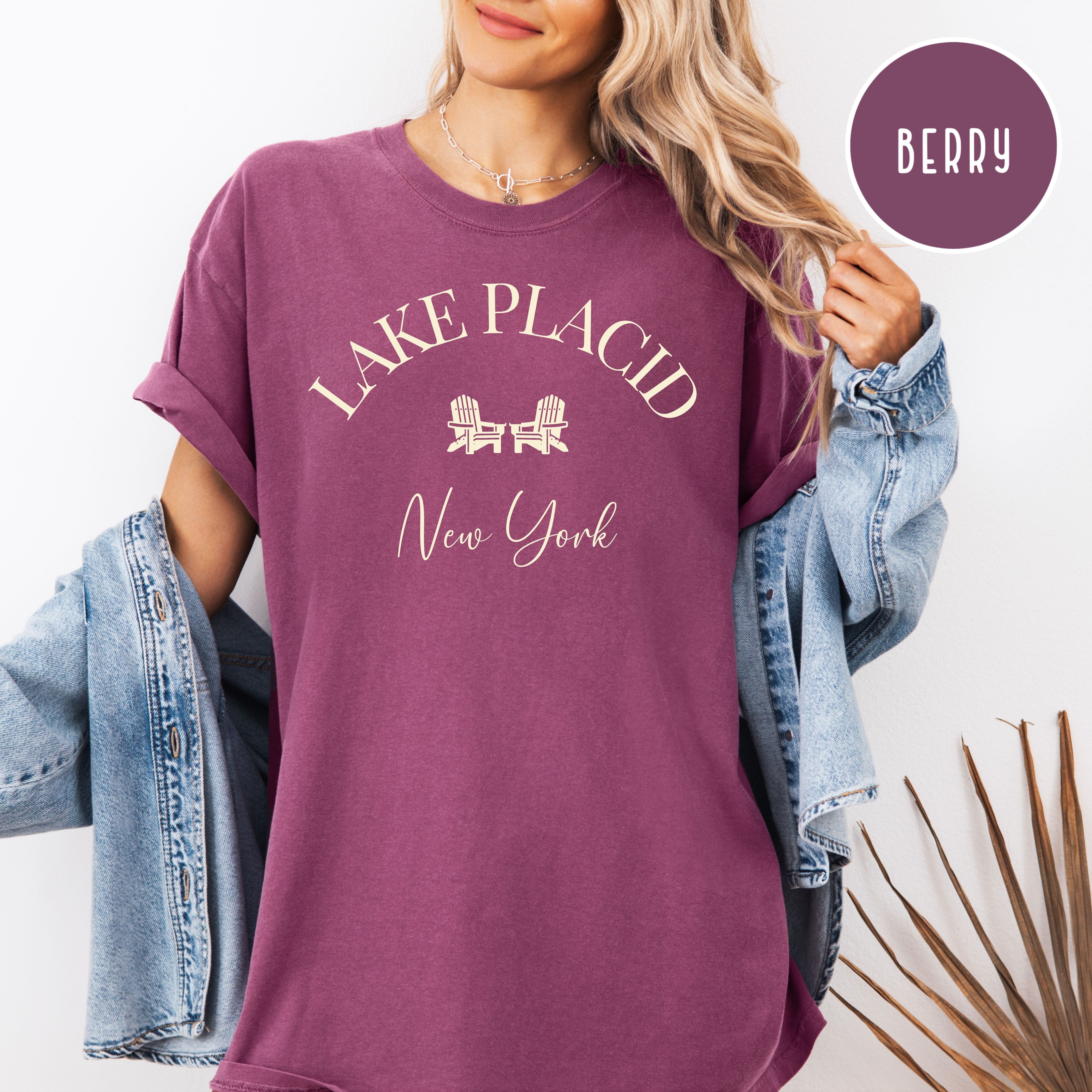 Lake Placid New York Comfort Colors Tee Shirt