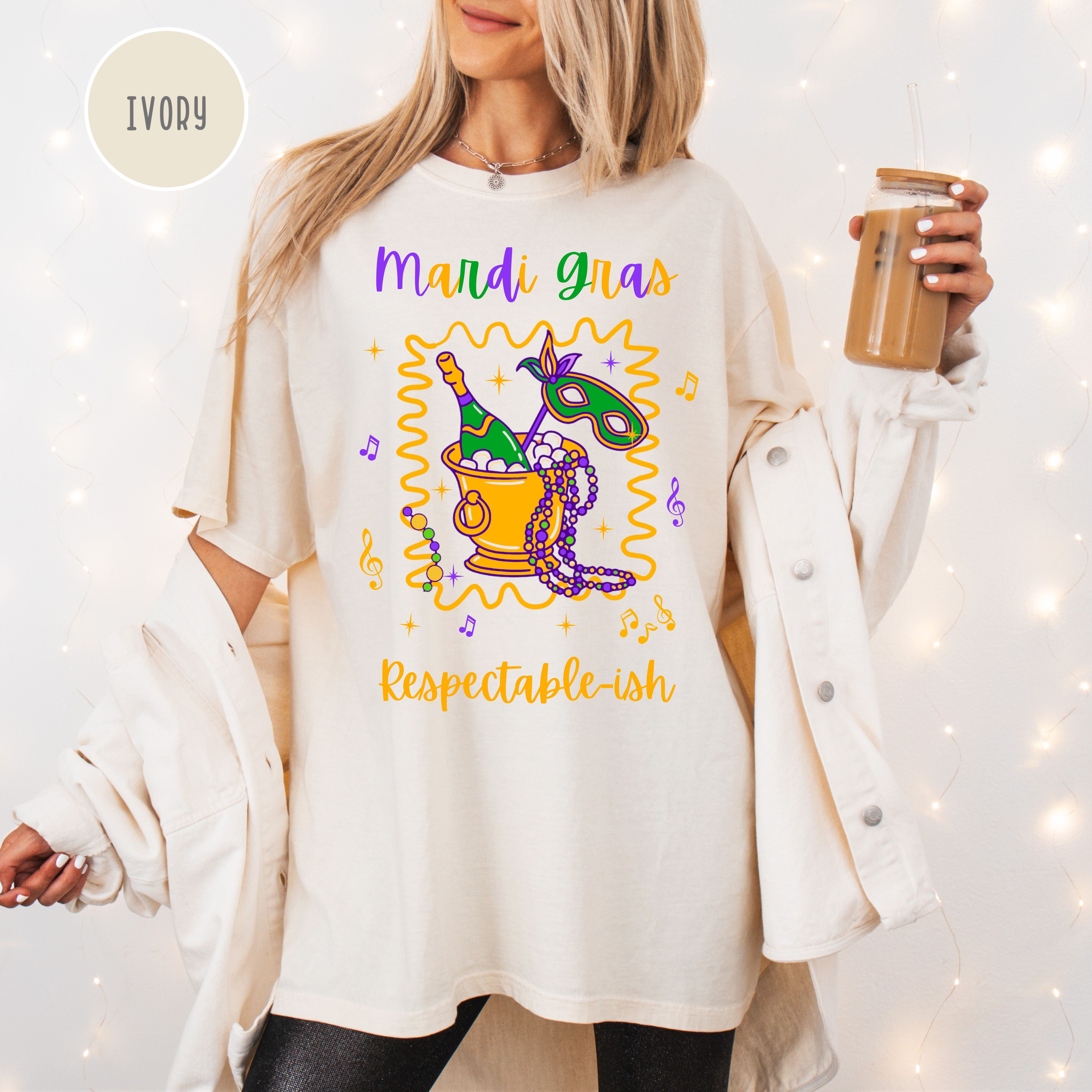 Mardi Gras Celebration Comfort Colors T-Shirt, New Orleans Travel Shirt