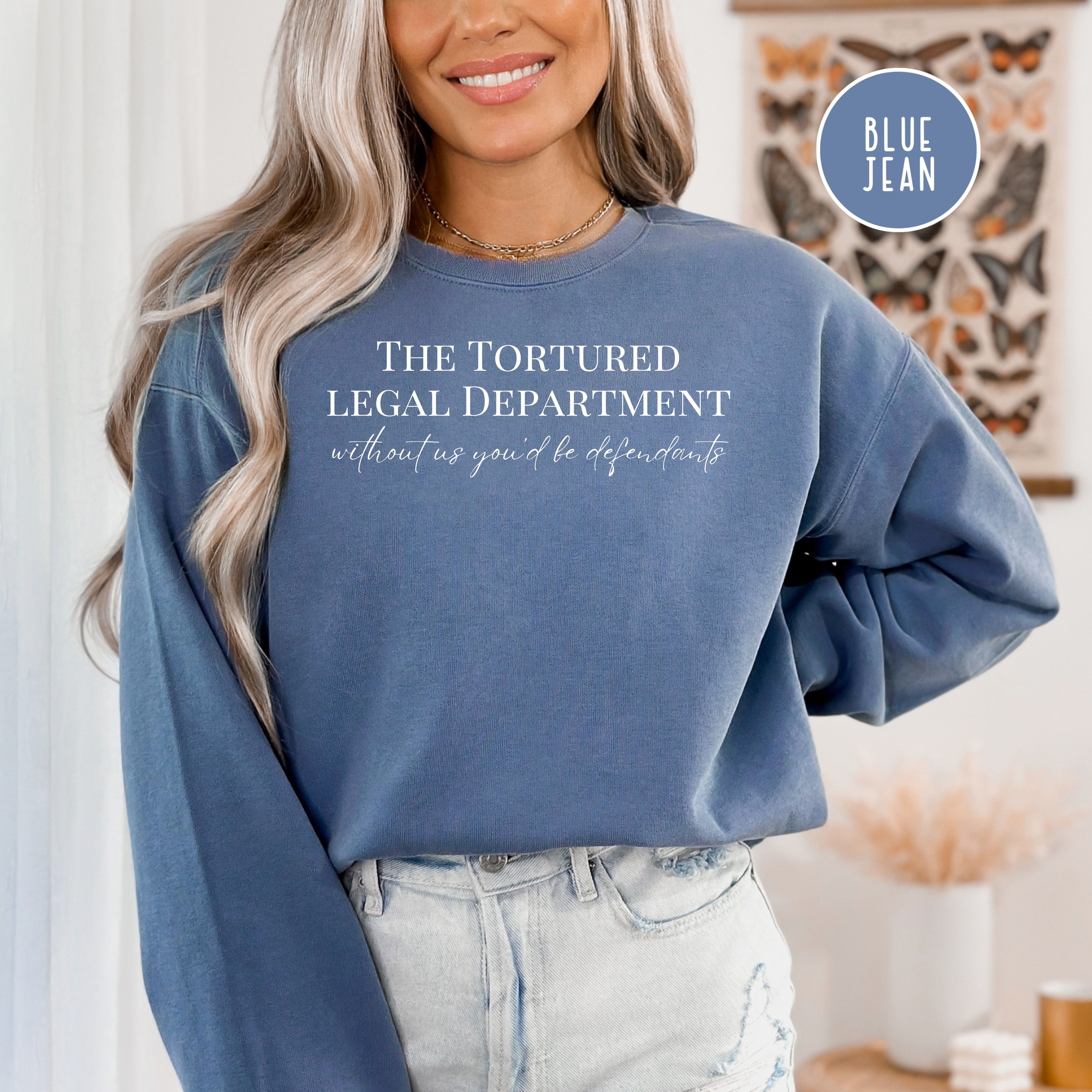 Tortured Legal Department Comfort Colors® Lawyer Sweatshirt
